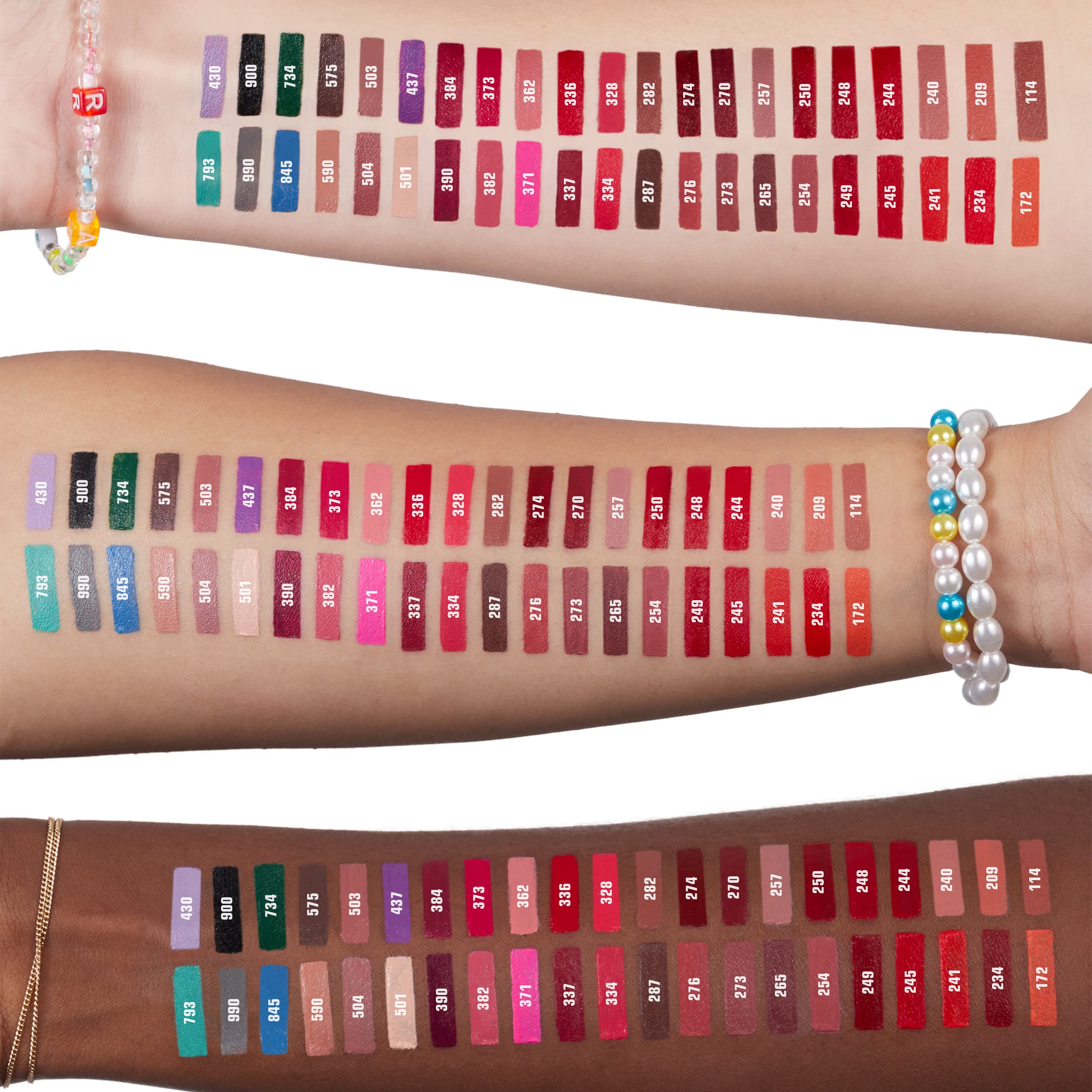 3Ina Makeup - Vegan - Cruelty Free - The Lipstick 270 - Dark Red Lipstick - 5H Lasting Lipstick - Highly Pigmented - Matte - Van