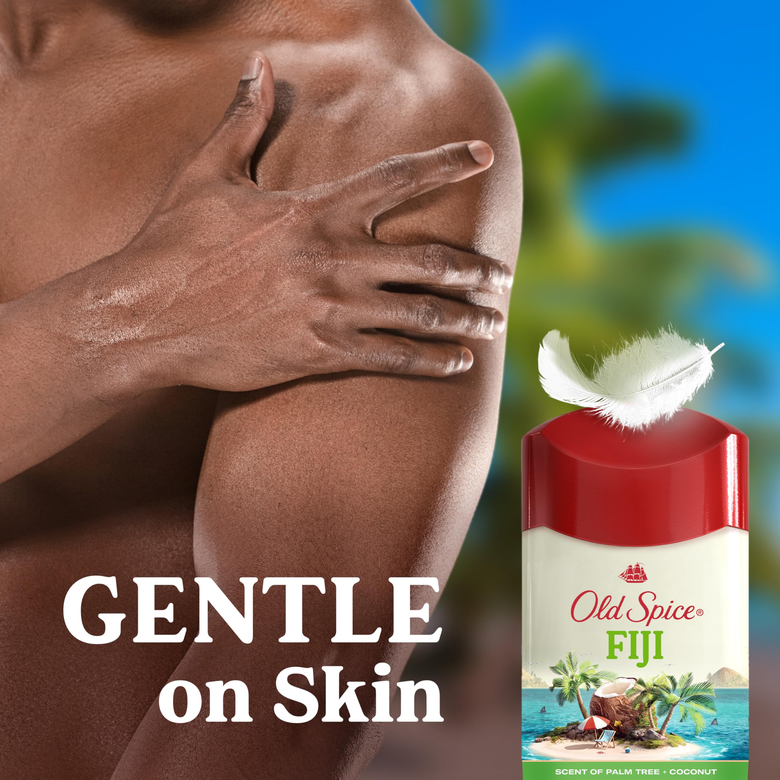 Old Spice Men 's Antiperspirant & Deodorant Fiji with Palm Tree, 2.6oz (Pack of 3)