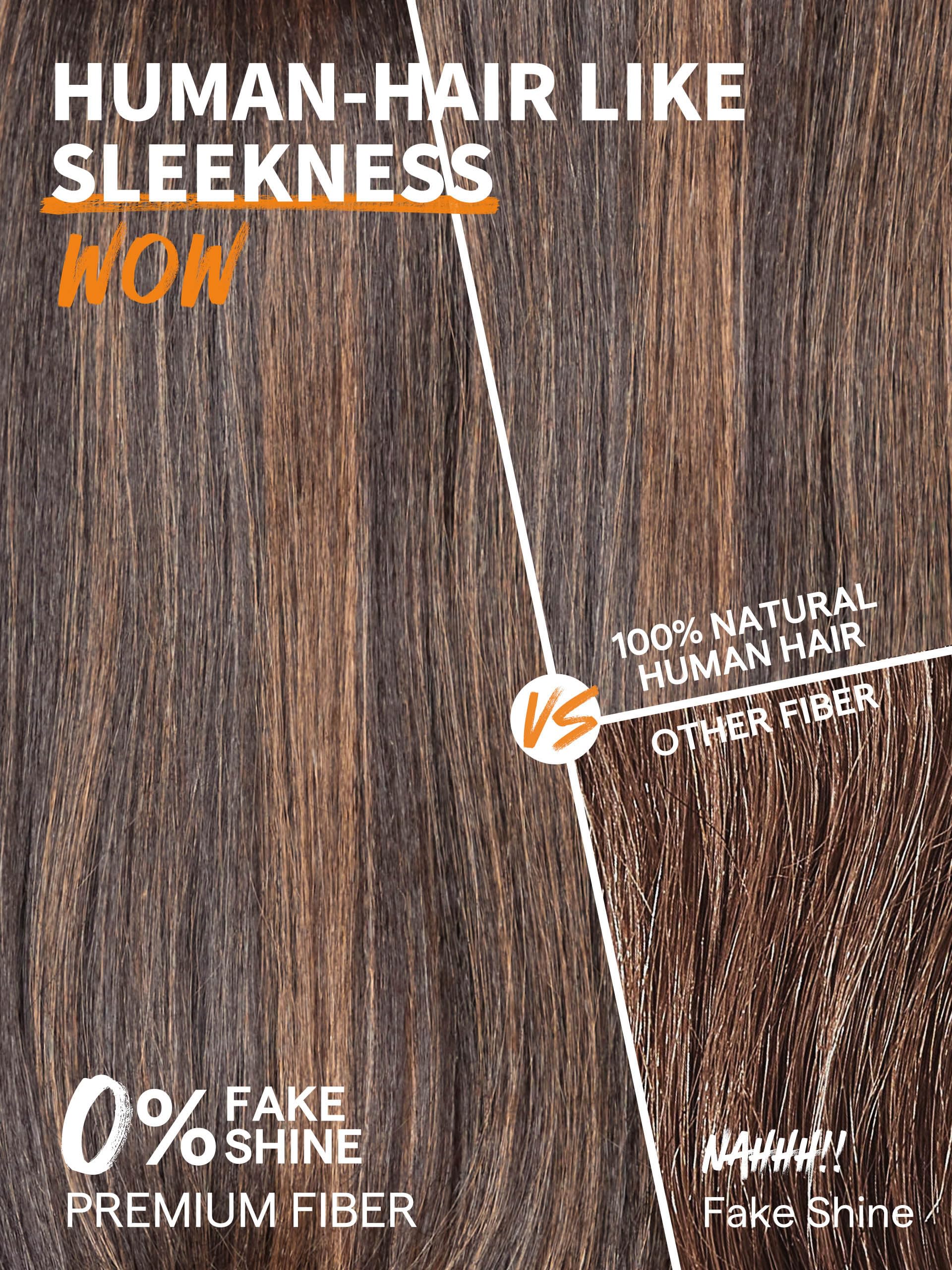 Gorgius Highlight Black Straight Wigs Glueless Black Mixed Brown Wig 20 Inch Put On Go Wigs Crafted With Style-Archive Technolog