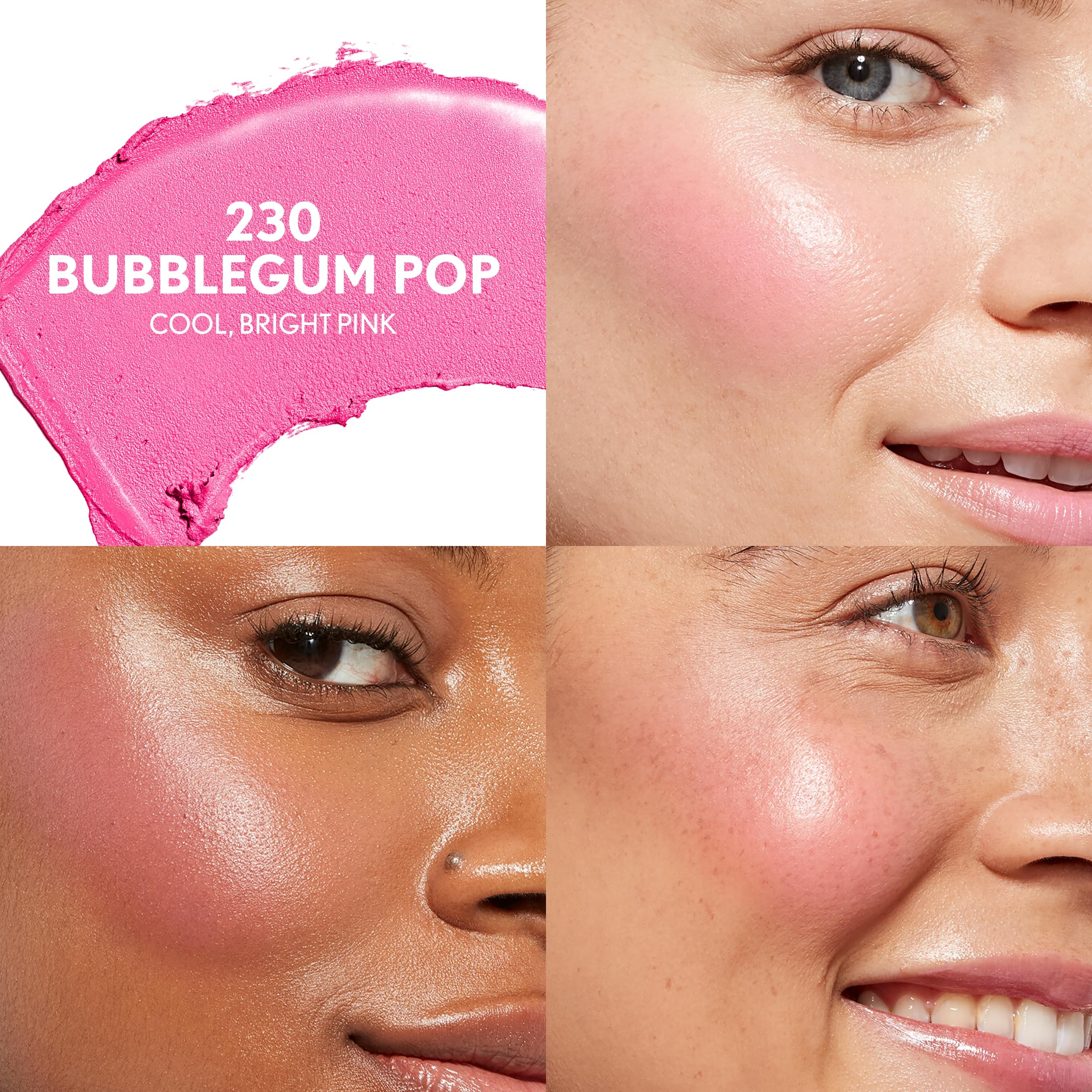 Covergirl Trublend Skin Enhancer Balm Stick, 230 Bubblegum Pop, Blush Stick, Vegan Formula, Easy To Use, Glides On Effortlessly,