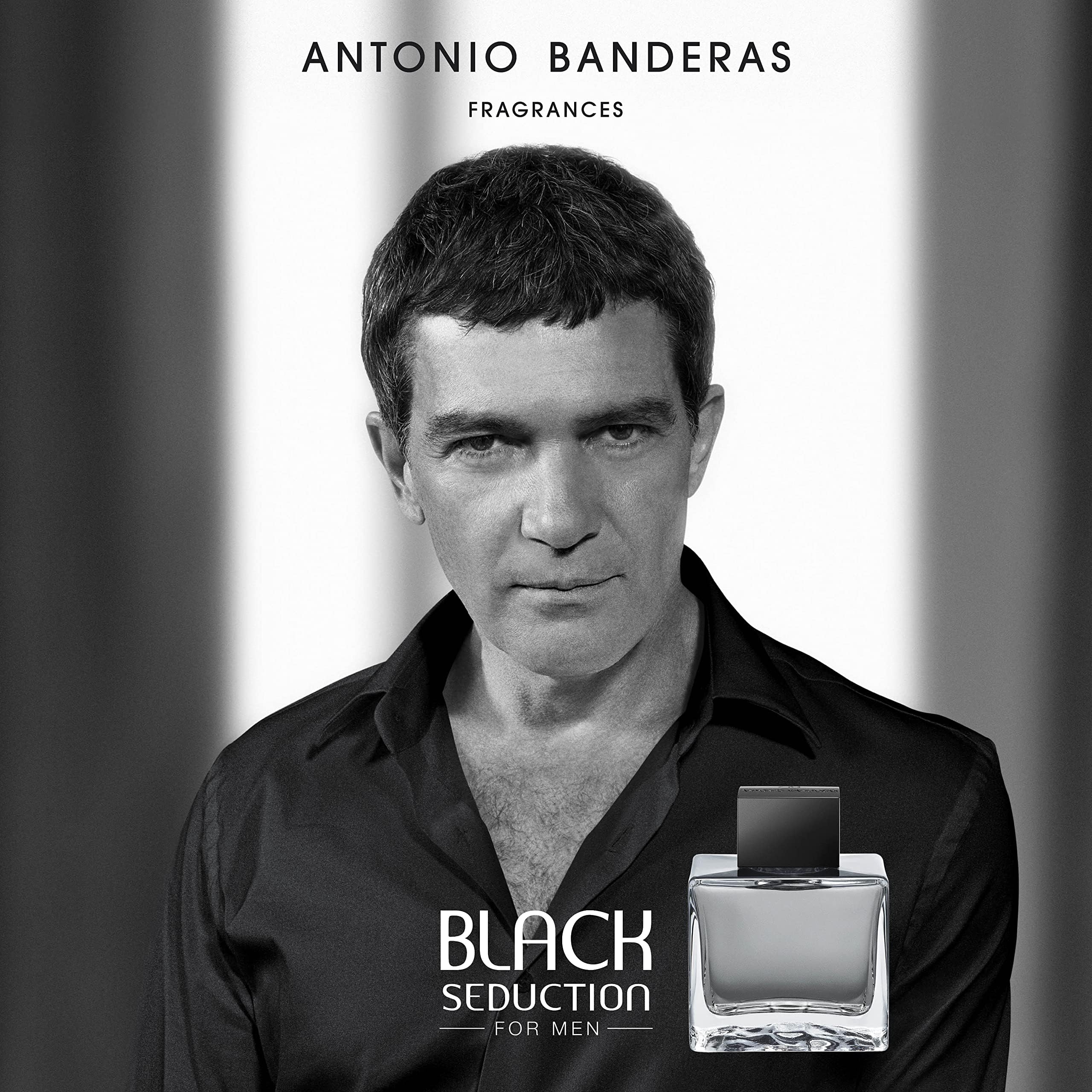 Antonio Banderas Seduction In Black For Men Eau De Toilette Spray, 3.4 Oz