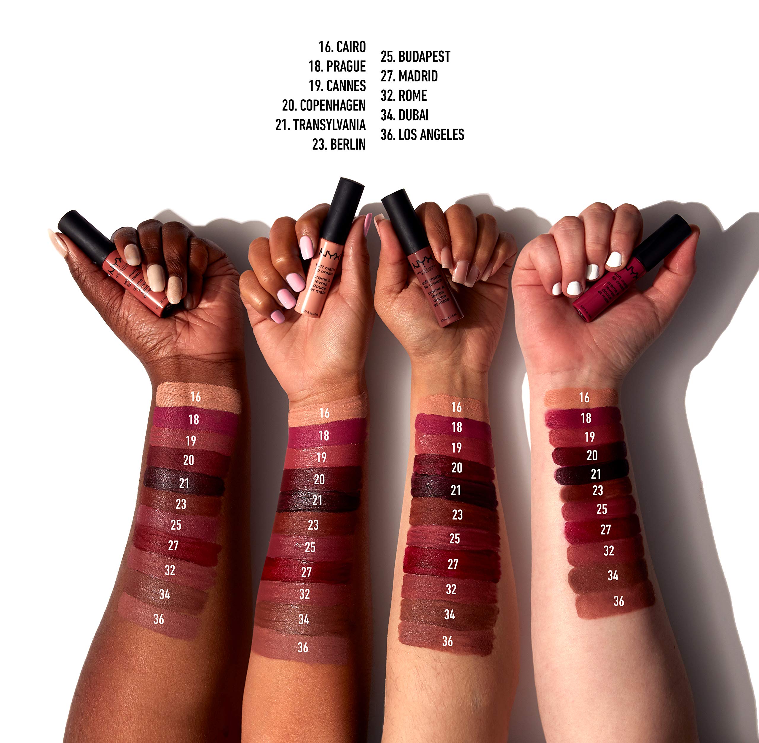 Nyx Professional Makeup Soft Matte Lip Cream, Lightweight Liquid Lipstick - Copenhagen (Matte Rich Plum)