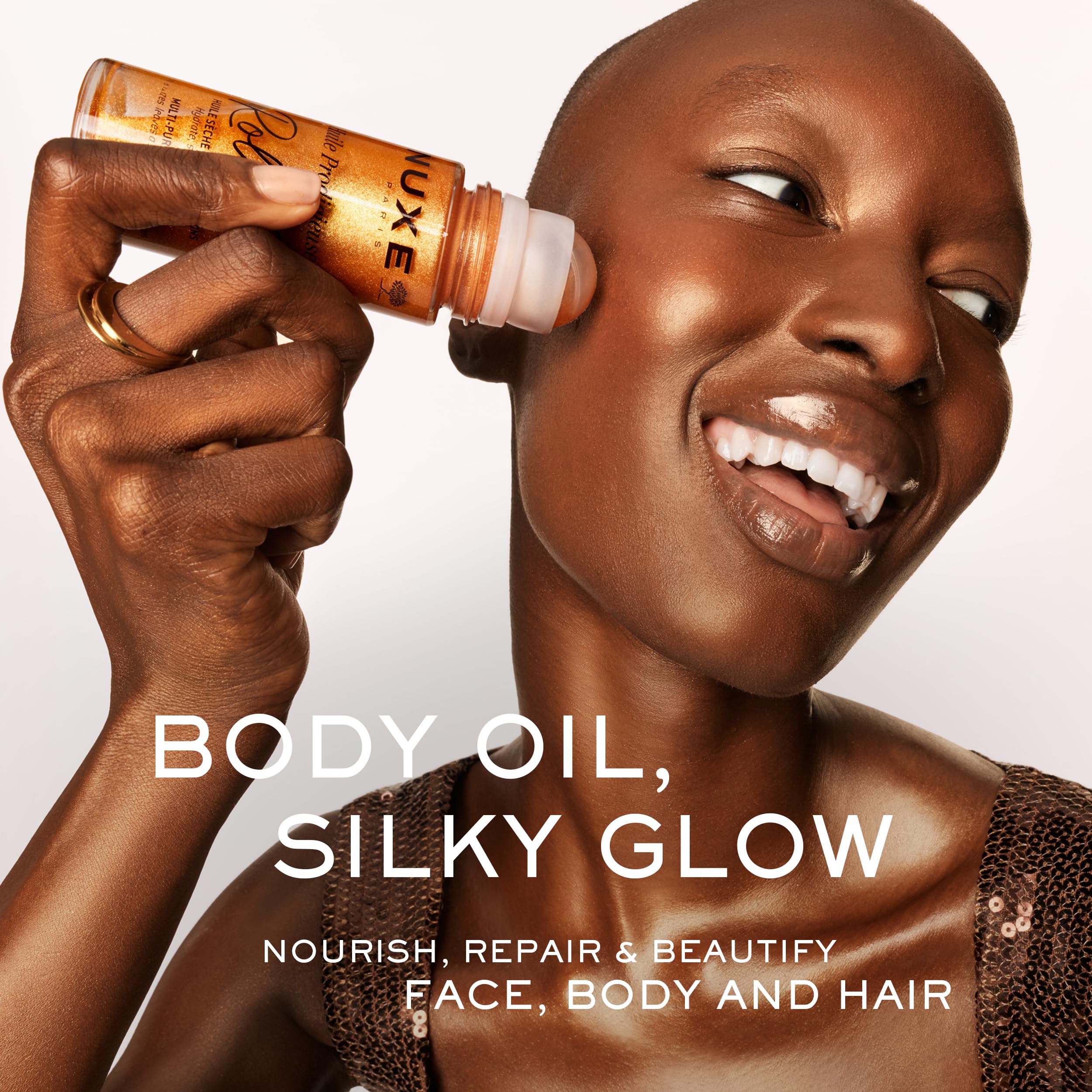 Product image Nuxe Huile Prodigieuse Shimmering Roll-On Dry Oil with 7 Botanical Oils for Radiant Glow and Hydration, for Face,