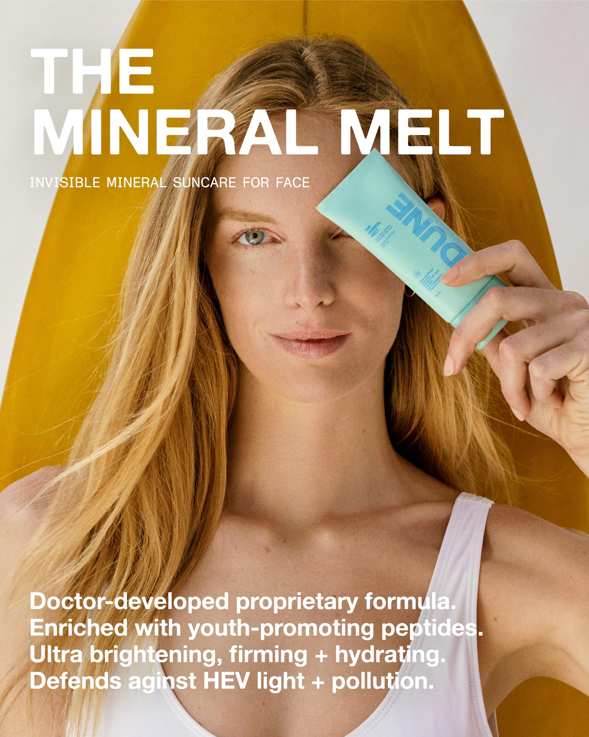 The Mineral Melt - Award-Winning Broad Spectrum Spf 30 Mineral Sunscreen. Clinically-Proven Anti-Aging, Sun Protector Hydrating,