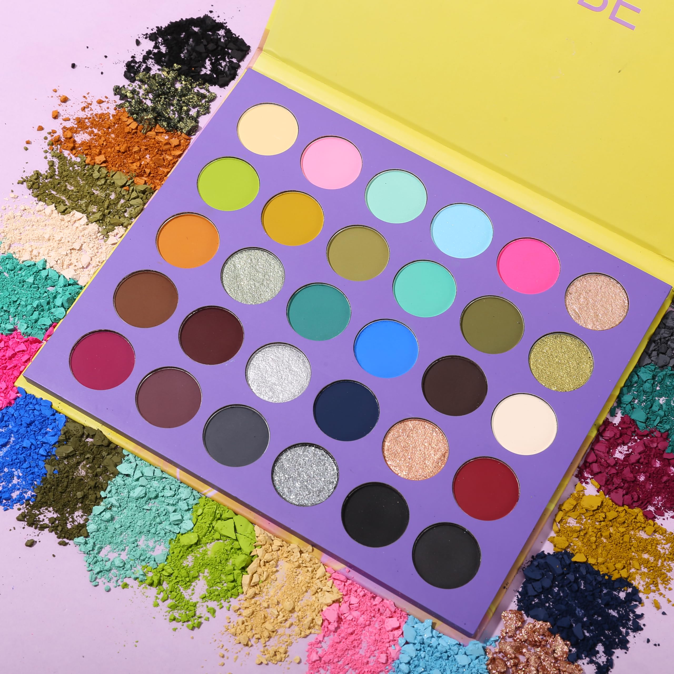 UCANBE 30 Colors Eyeshadow Makeup Palette - MACARON & Deep Neutral Tones - Matte Glitter Finishes - Highly Pigmented, Long-Lasti