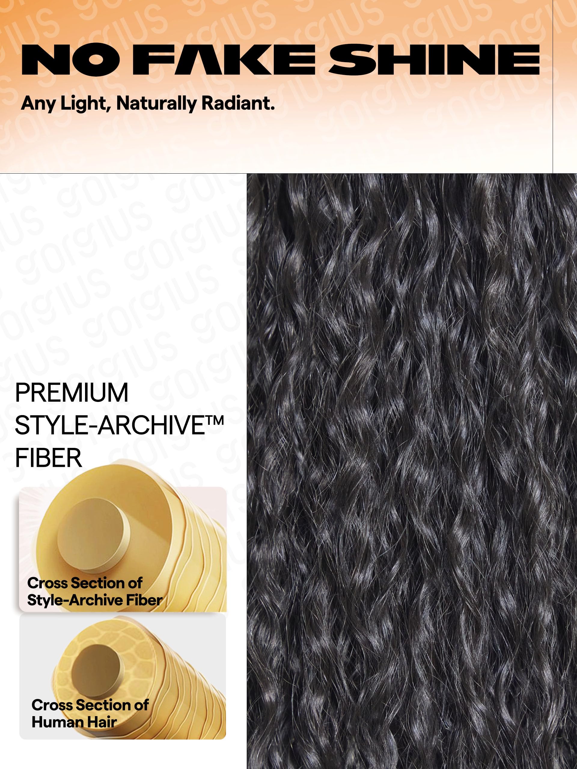 Gorgius Glueless Water Wave Lace Front Wig Bohemian Synthetic Curly Wig Pre Cut Side Part Closure Wig With Natural Hairline 28 I