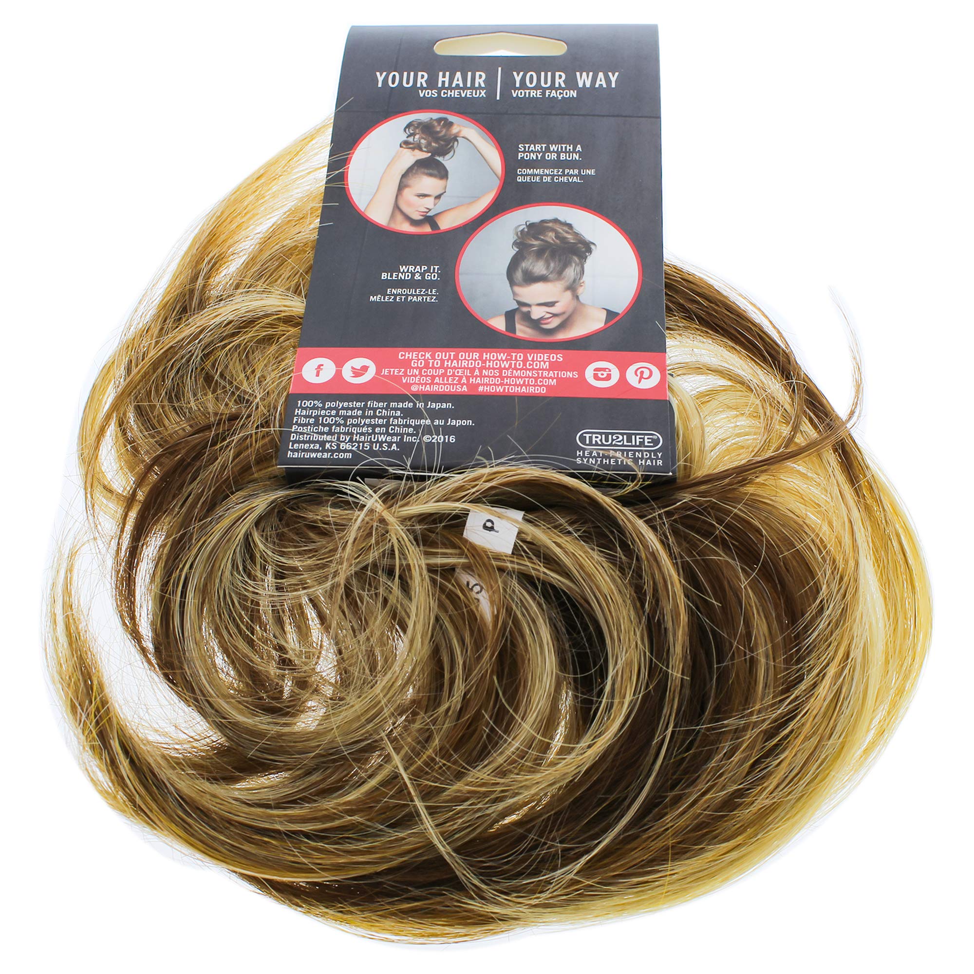 Hairdo Highlight Wrap, R14 25 Honey Ginger