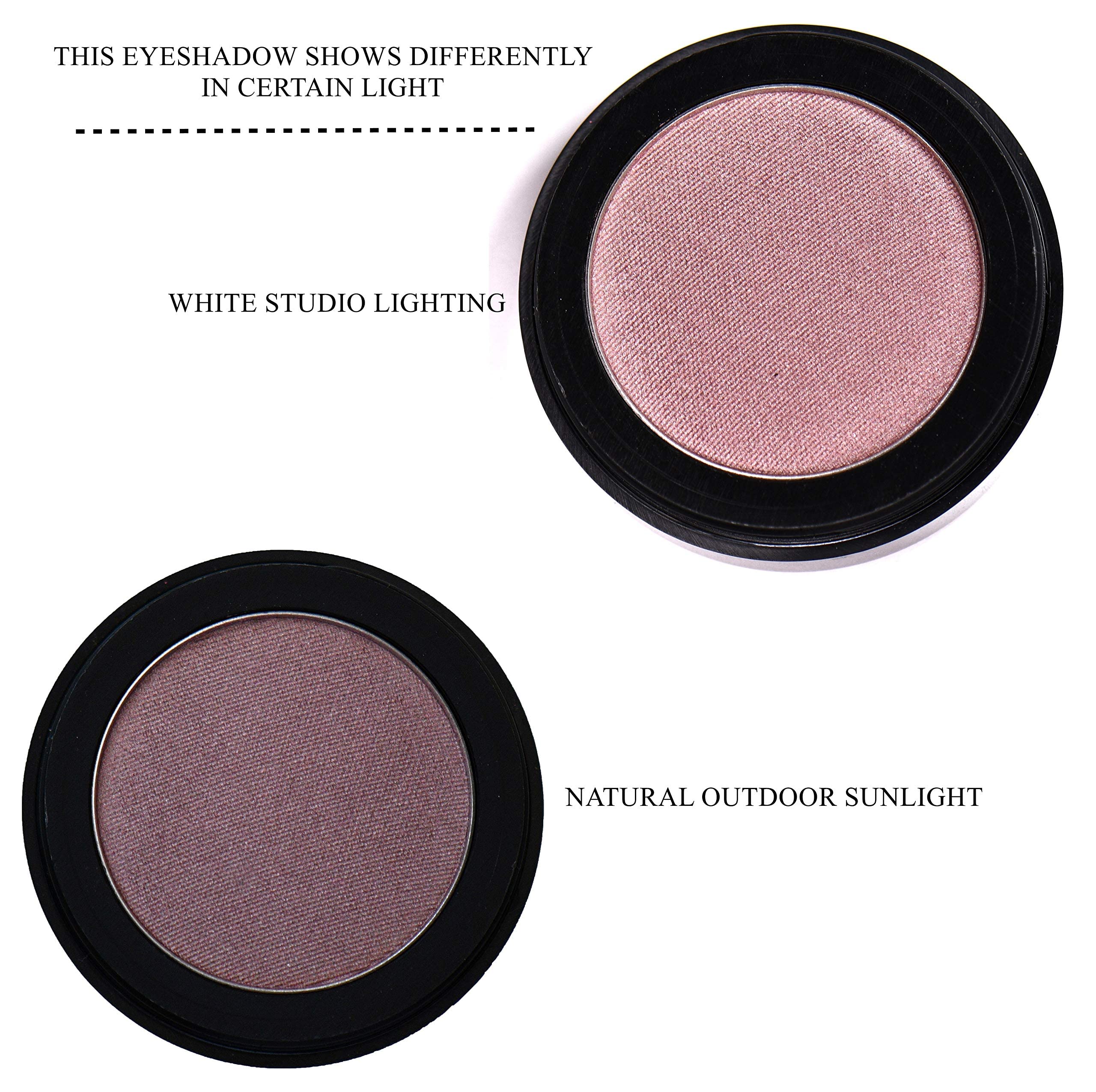Pure Ziva Magnificent Mauve Dusty Shimmering Satin Velvet Pink Rose Purple Lavender Shimmer Pressed Powder Single Vegan Eyeshado