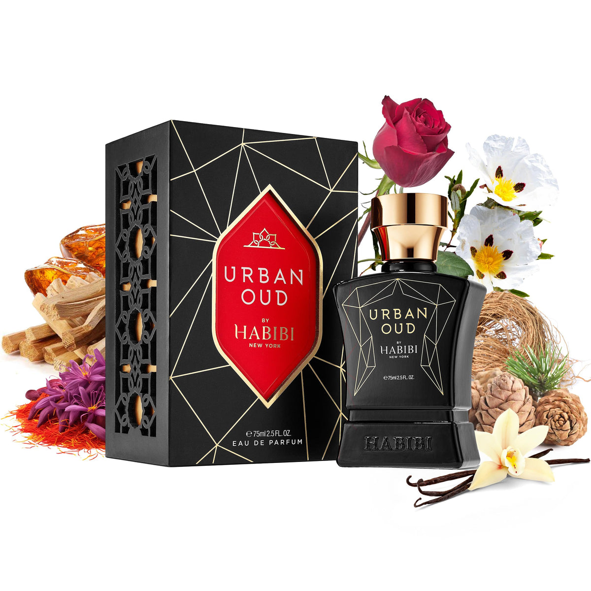 H HABIBI Urban Oud Arabian Fragrance for Men, Elixir Edition - Woody Oud & Citrus Cologne for Men - Rich & Addictive Luxury Nich
