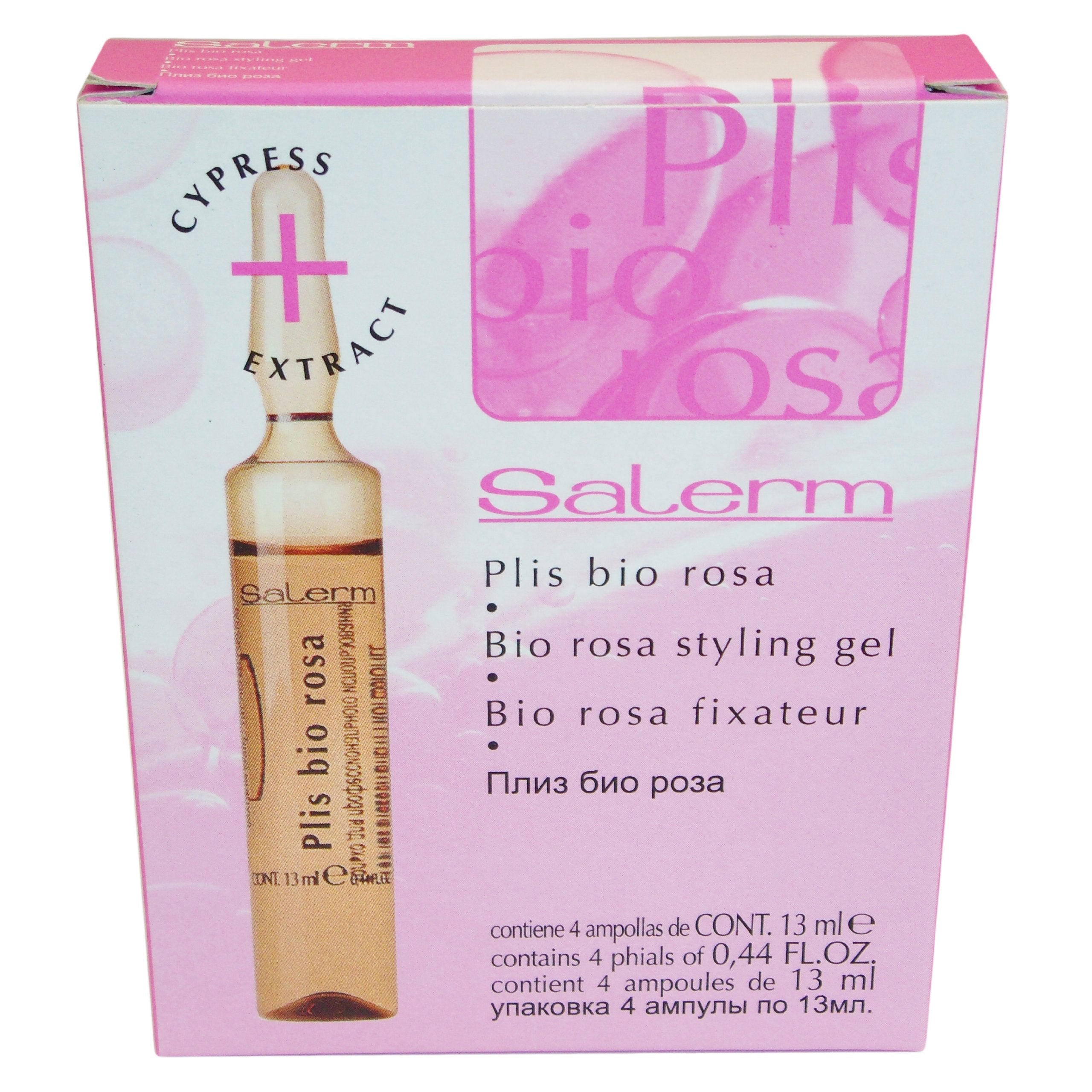 Salerm Bio Rosa Styling Gel  4 phials 0.4 oz