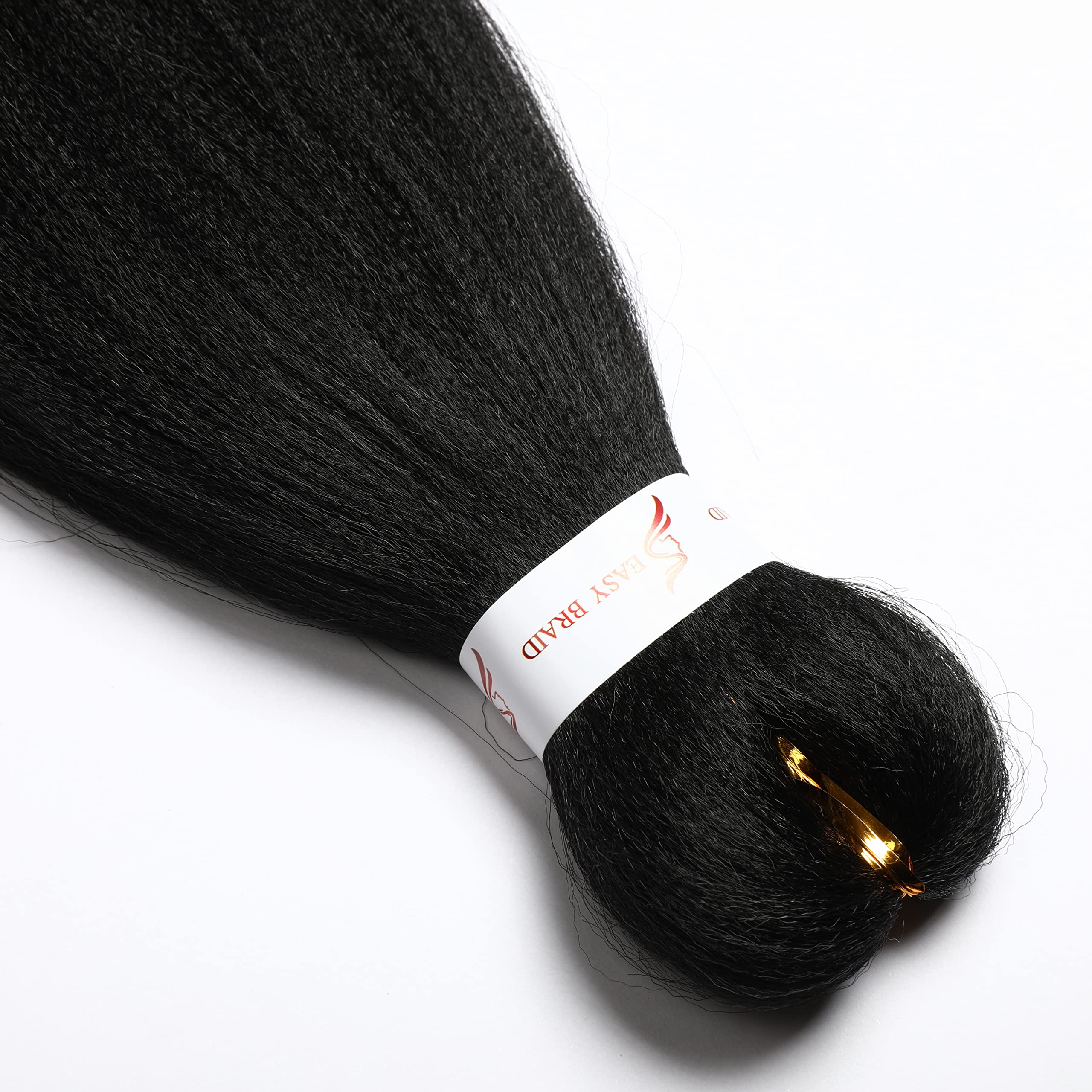 Pre Stretched Braiding Hair 26''-8 Packs Synthetic Braiding Hair Crochet Braids Hot Water Setting Professional Soft Yaki Straigh