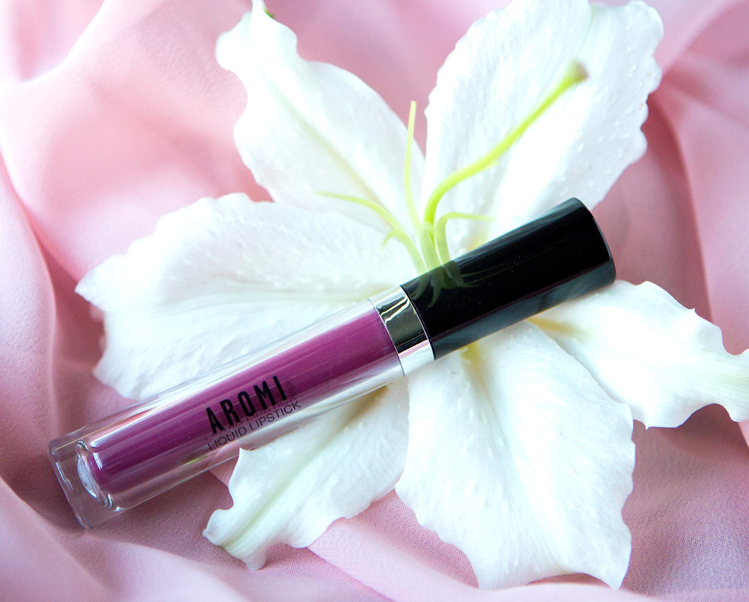 Aromi Mulberry Matte Liquid Lipstick | Berry Fuchsia Lip Color, Vegan & Cruelty-Free, Long-Lasting, Waterproof Lipstick (Merry M