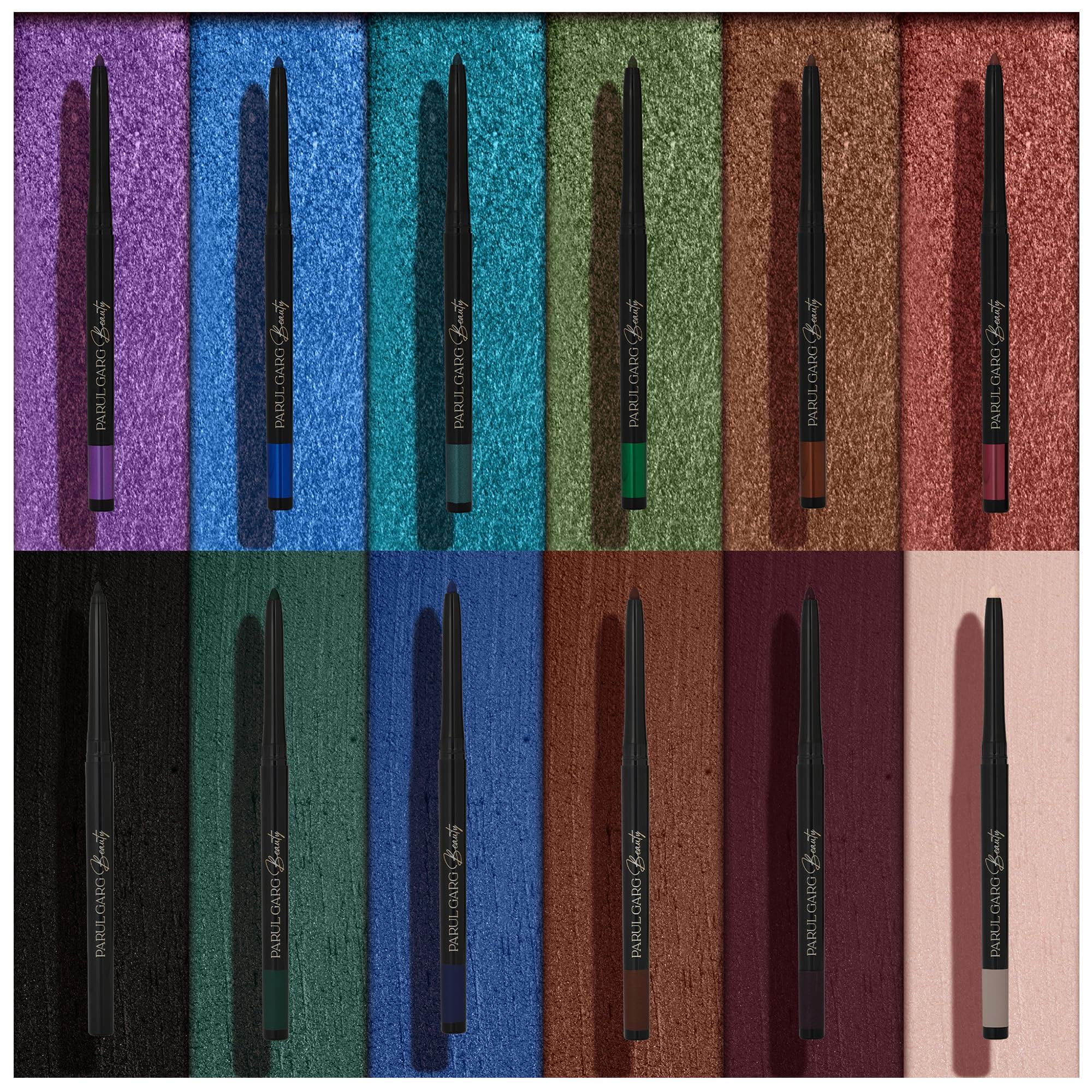 Parul Garg Pencil Beauty Bold Define Kajal|SmudgeProof,LongLasting|Smooth Glide For Eyelid & Waterline|Dazzling Shine|Vegan & 