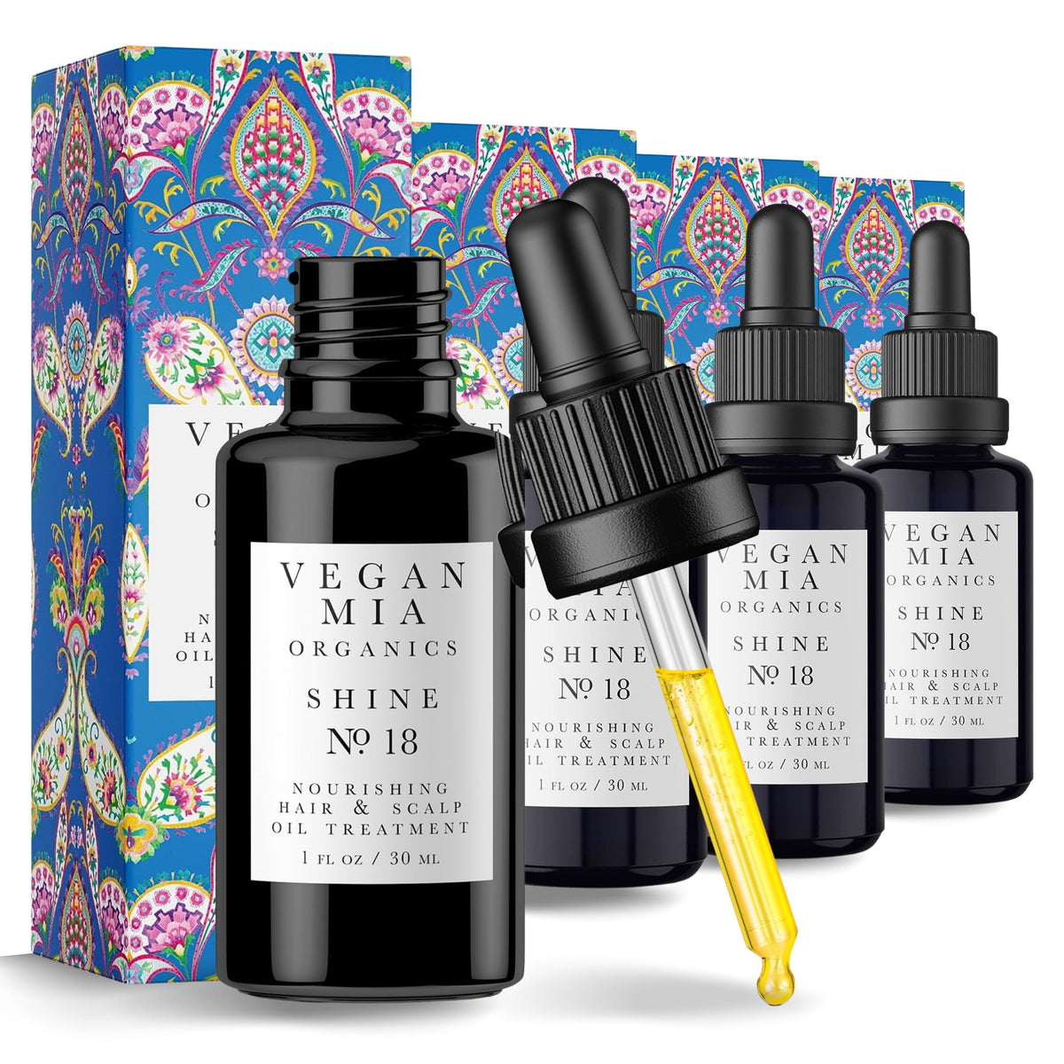 Vegan Mia USDA Organic Rosemary Oil for Hair Growth with Castor Oil & Jojoba Oil - Scalp Treatment & Intense Nourishment to Get 
