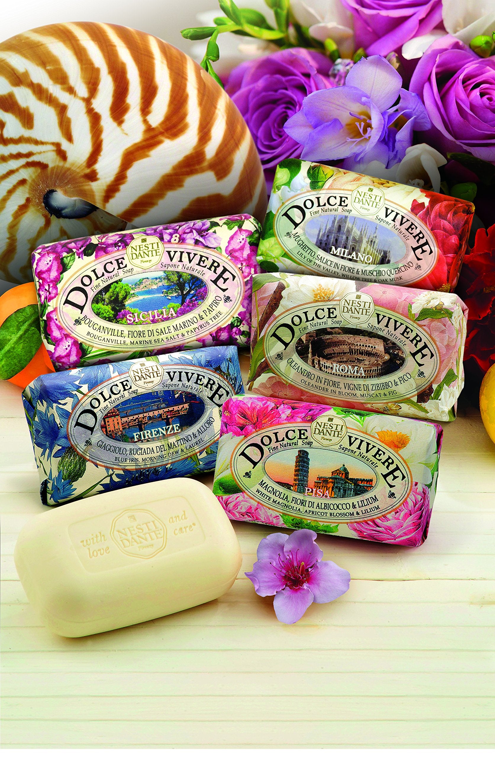 Dolce Vivere Milano Lily Of The Valley, Willow Tree & Oak Musk Fine Natural Soap Bar, 250 G