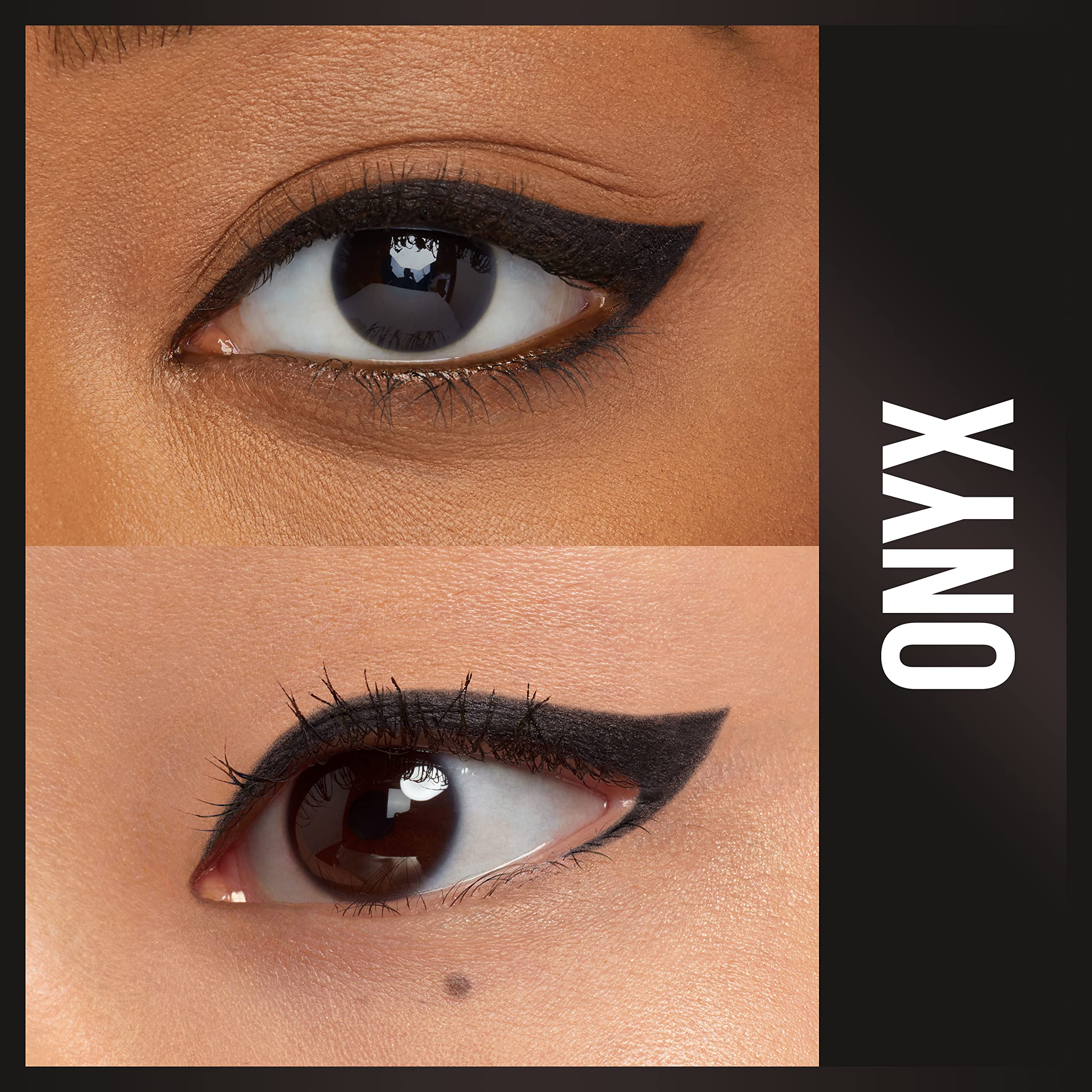 Maybelline Unstoppable Smudge-Proof Eyeliner, Waterproof, Onyx , 0.01 Oz (Pack Of 2)