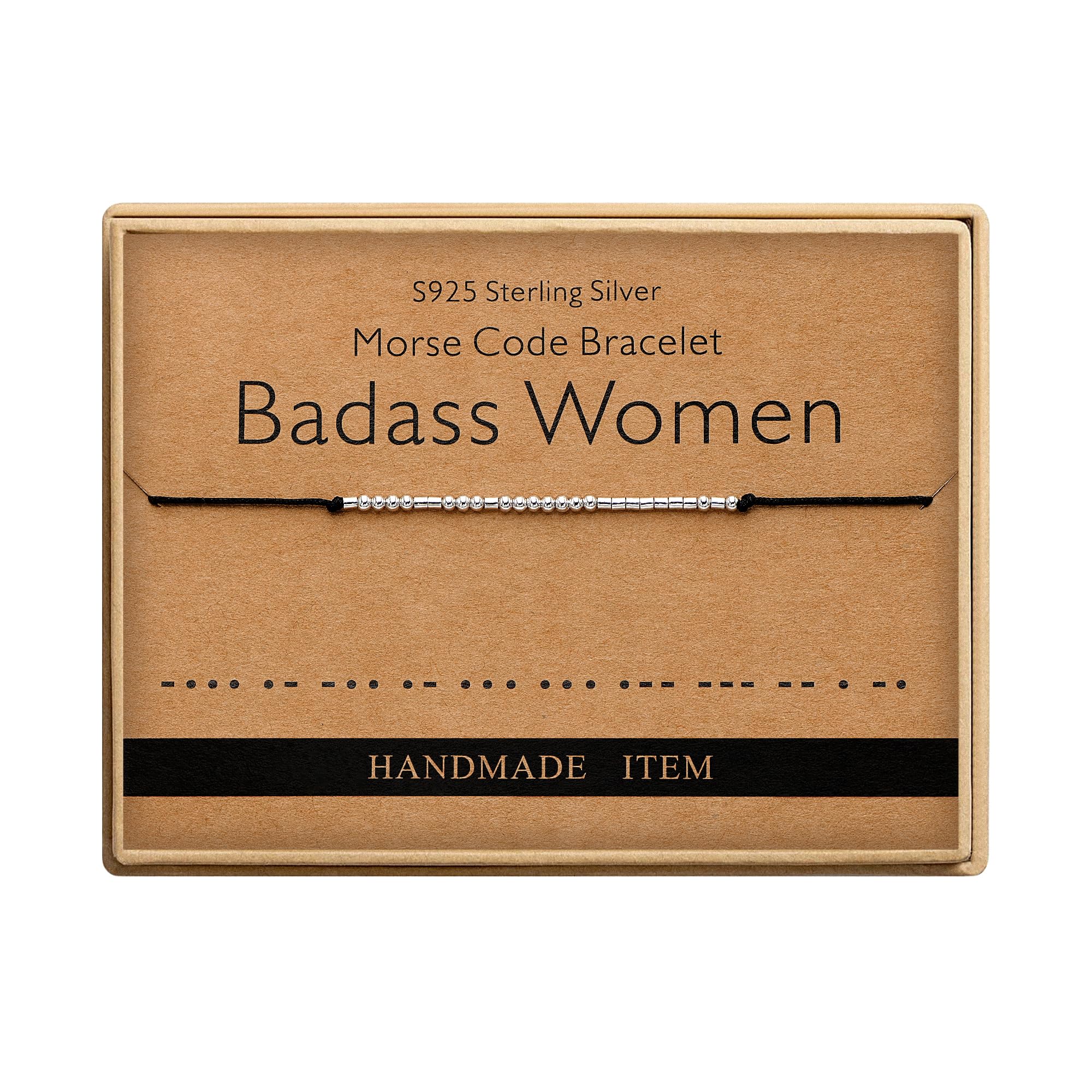 Birthday Gifts for Women Badass Women Morse Code Bracelets for Women Funny Gifts for Women Friend Gifts for Women