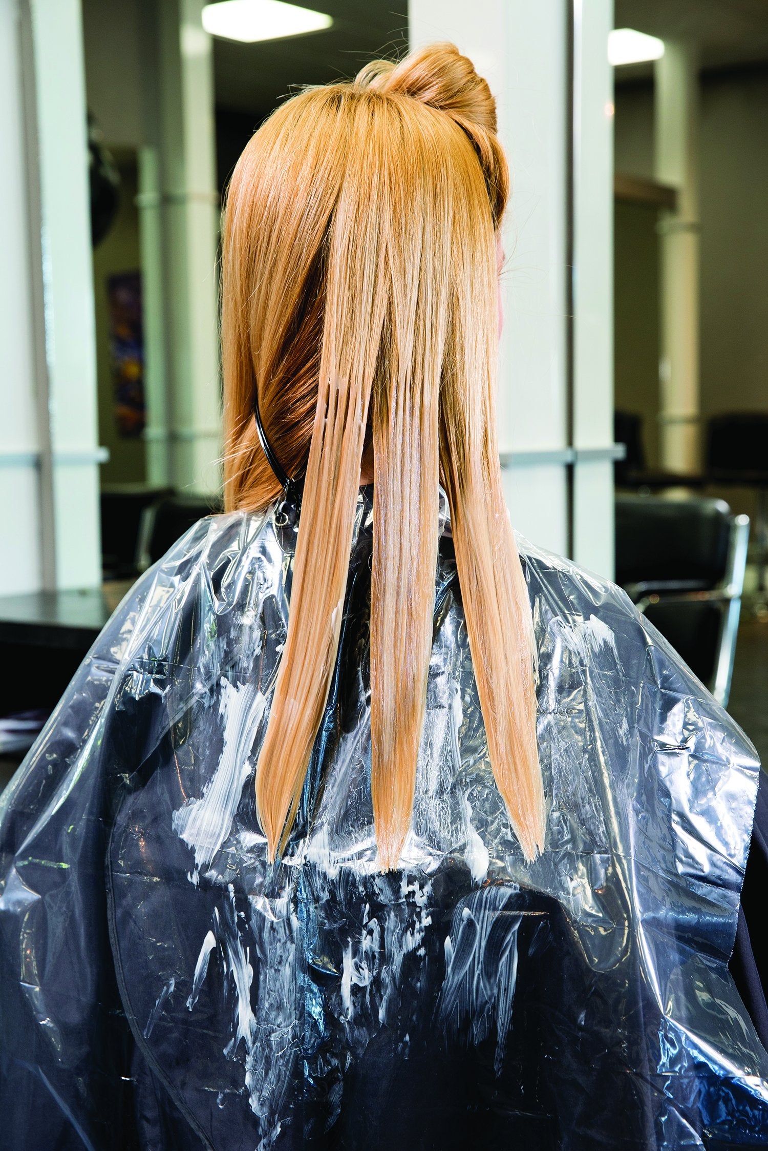 FRAMAR Backwards Bib Disposable Capes - Transparent, Biodegradable, One Size Fits All, Model BB-CLR, 50 Bibs for Salons and Barbers