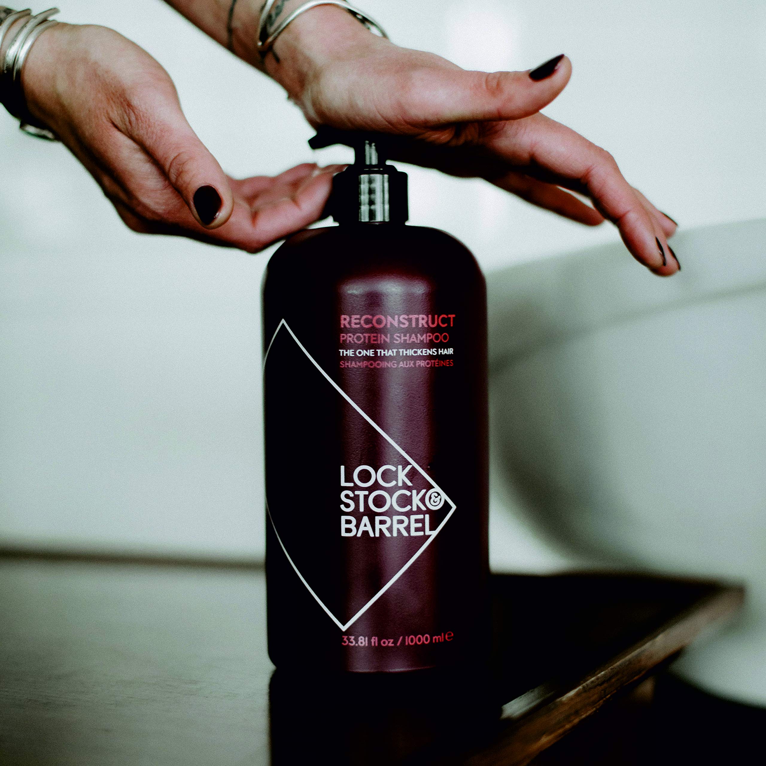 Lock Stock & Barrel Reconstruct Protein Thickening Shampoo For Men 1000 Ml