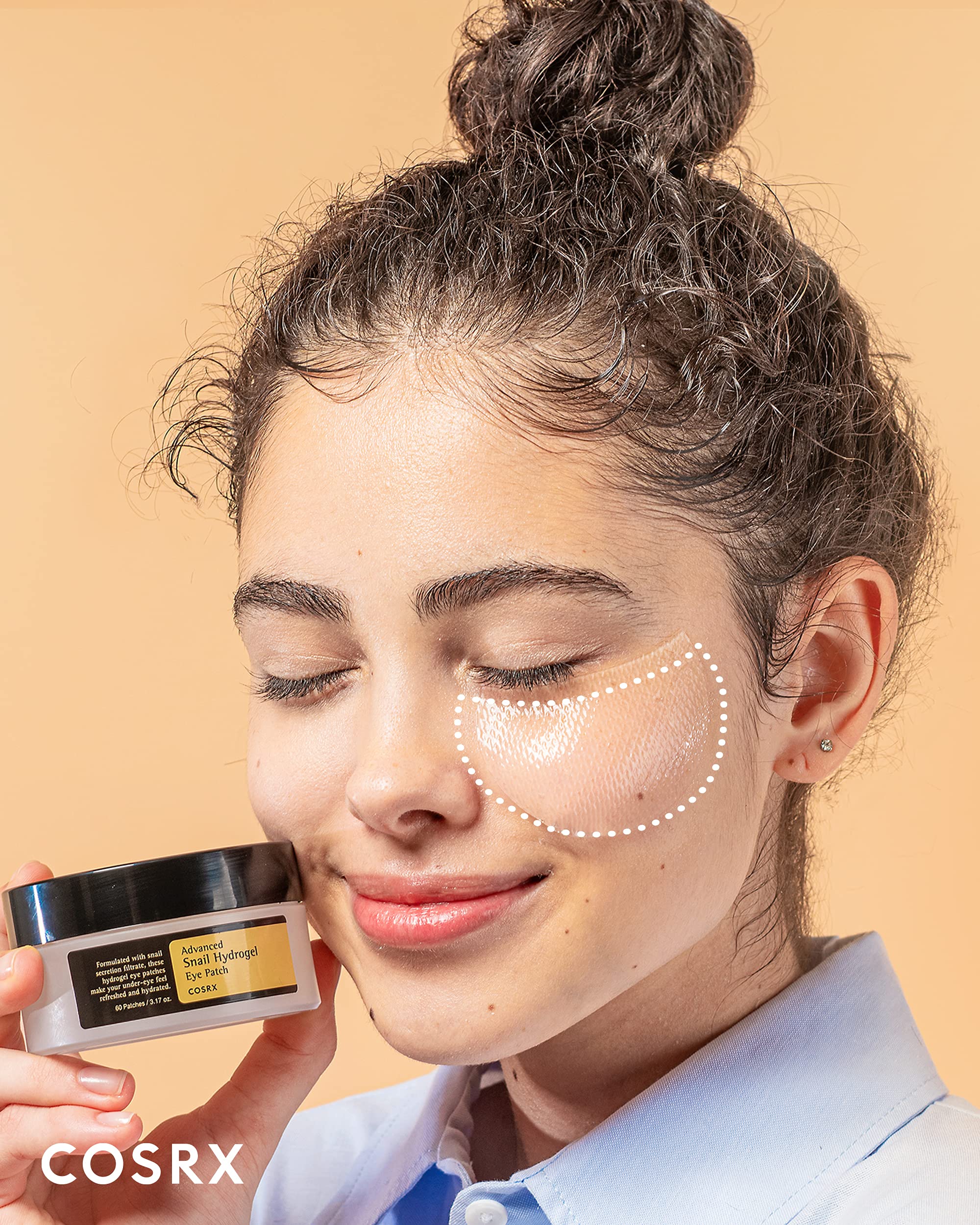 Cosrx Advanced Snail Hydrogel Eye Patch (60Pc), Gel Serum Mask, Puffy Undereye Treament, Fine Lines, Refresh, Hydrate| Paraben F