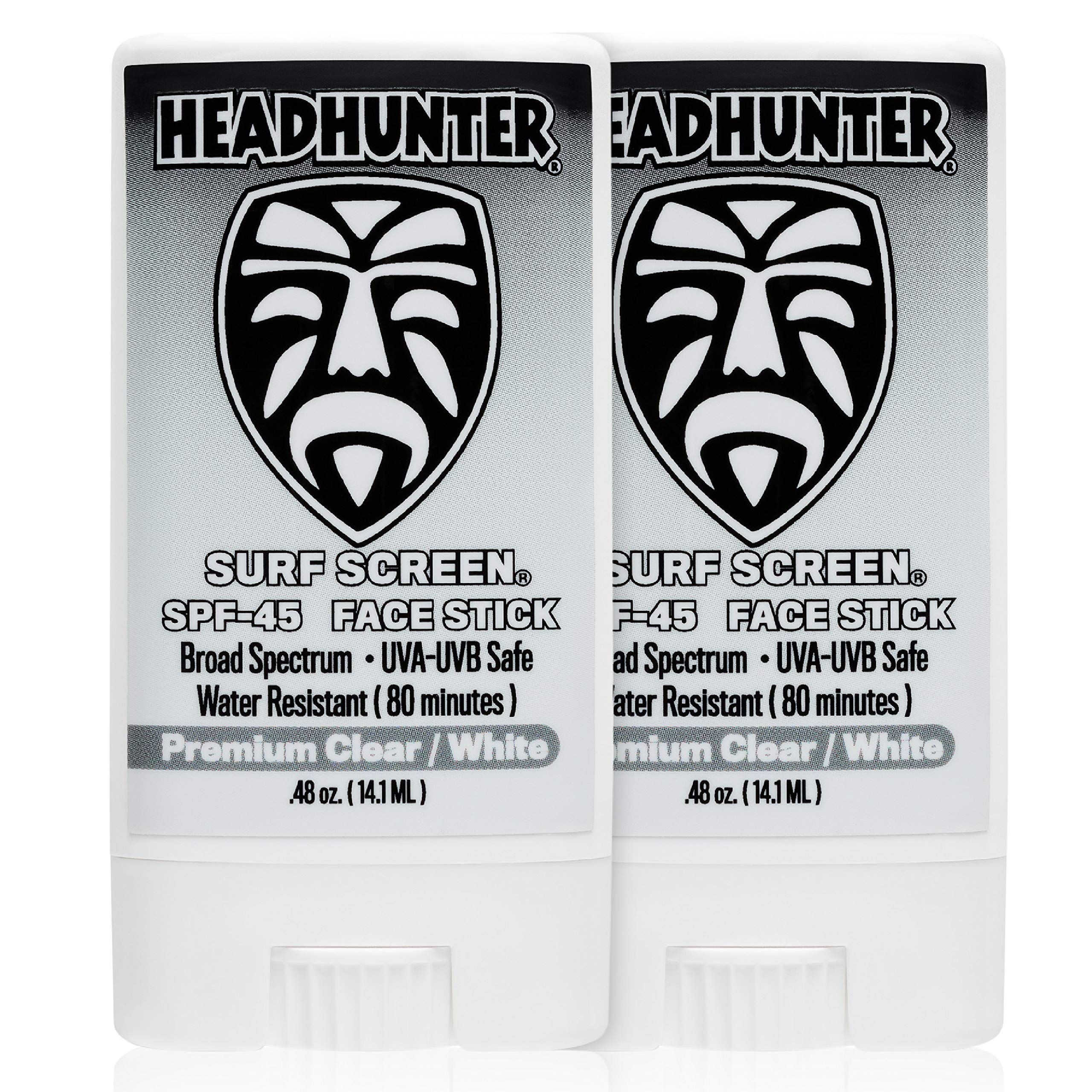 Headhunter Sunscreen Face Stick Spf 45, Waterproof Surf Sunblock For Waterman, Water-Resistant Facial Sunscreen For Ultra-Sport