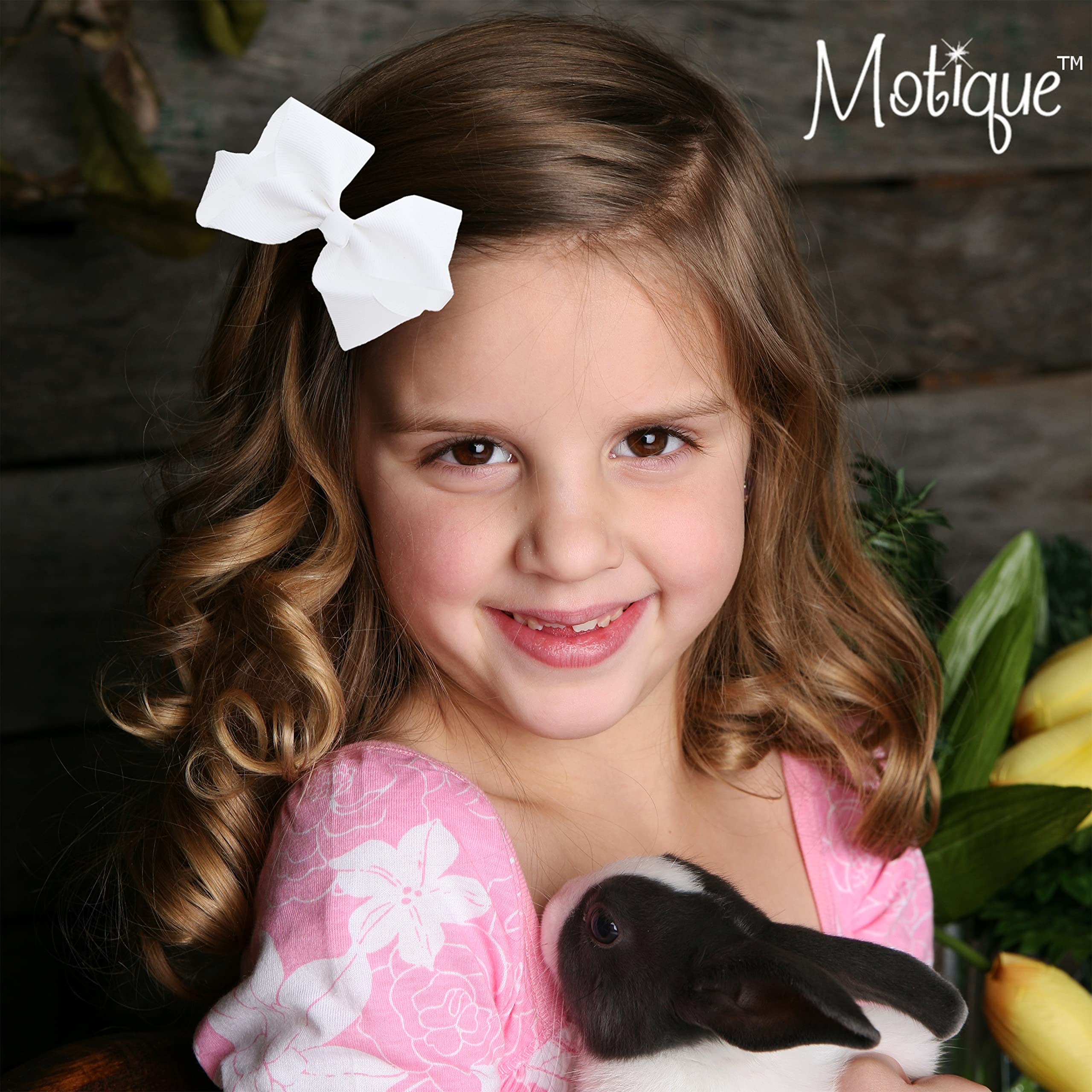3 Inch Grosgrain Bow For Little Girls- Set Of 2 (Sky Blue)