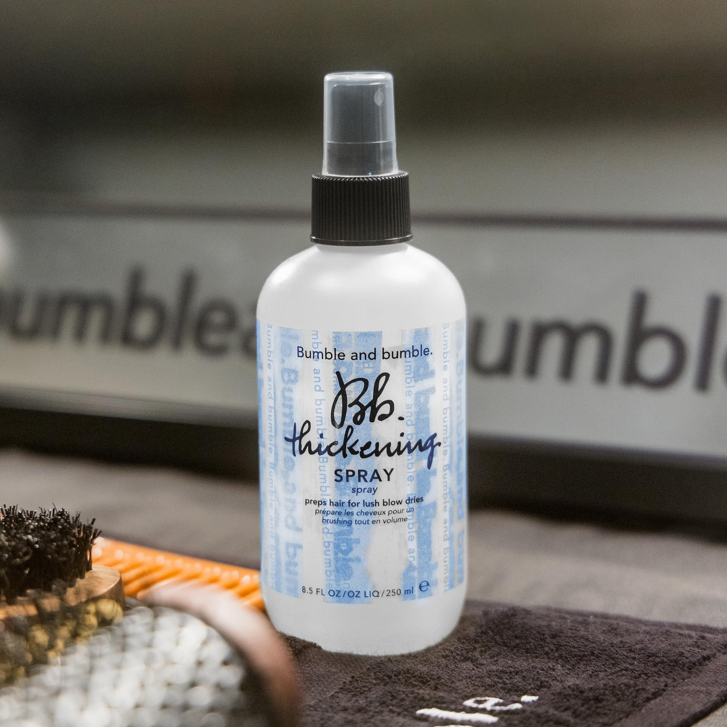 Bumble and bumble Thickening Blow-Dry Prep Spray | For Lush Blow Dries | Straight to Wavy, Mini Travel Size, 2 fl. oz.