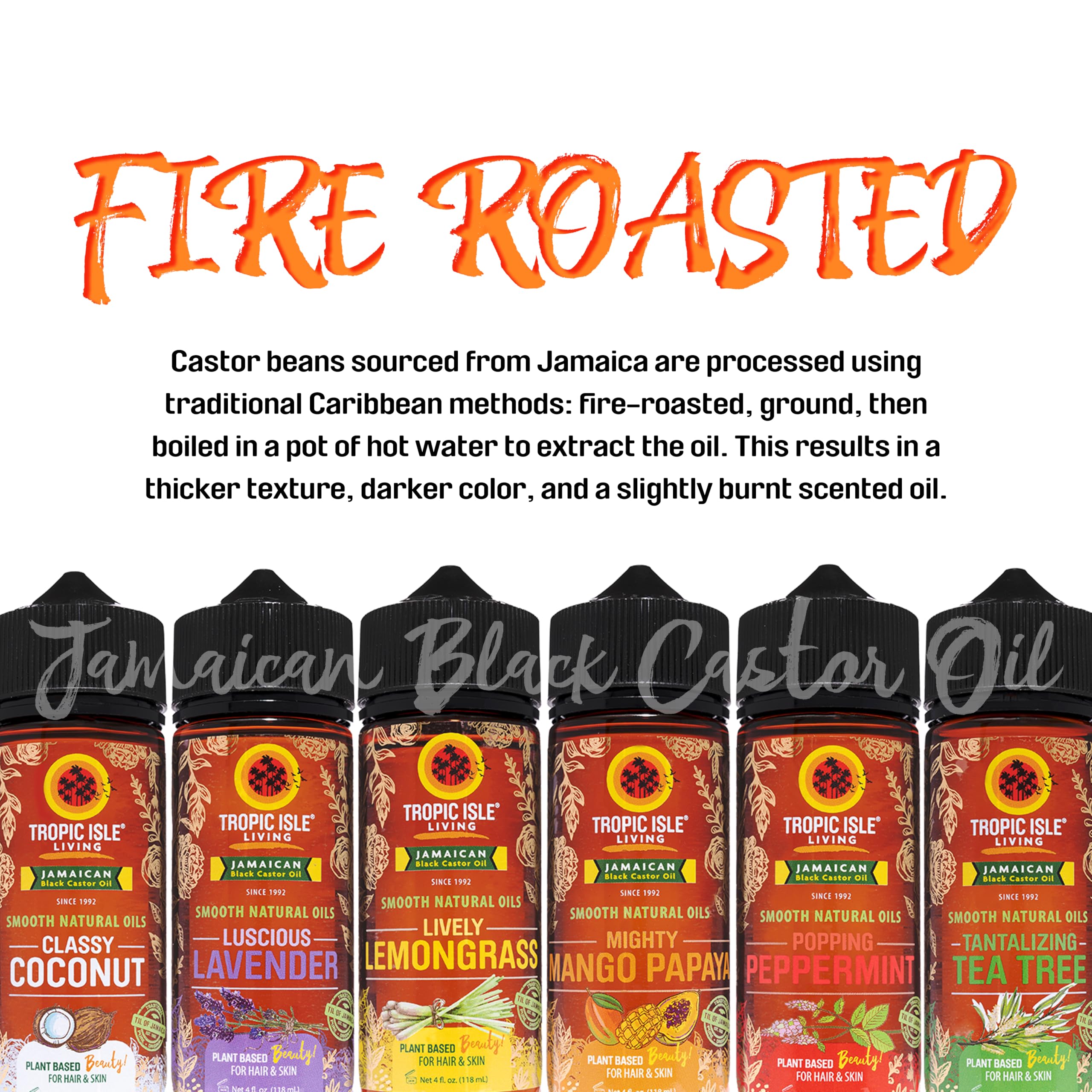 Tropic Isle Living Smooth Natural Coconut Oils for Hair Growth & Skin Care | Refreshing Fragrance | Hydrating Massage Oil | 4oz