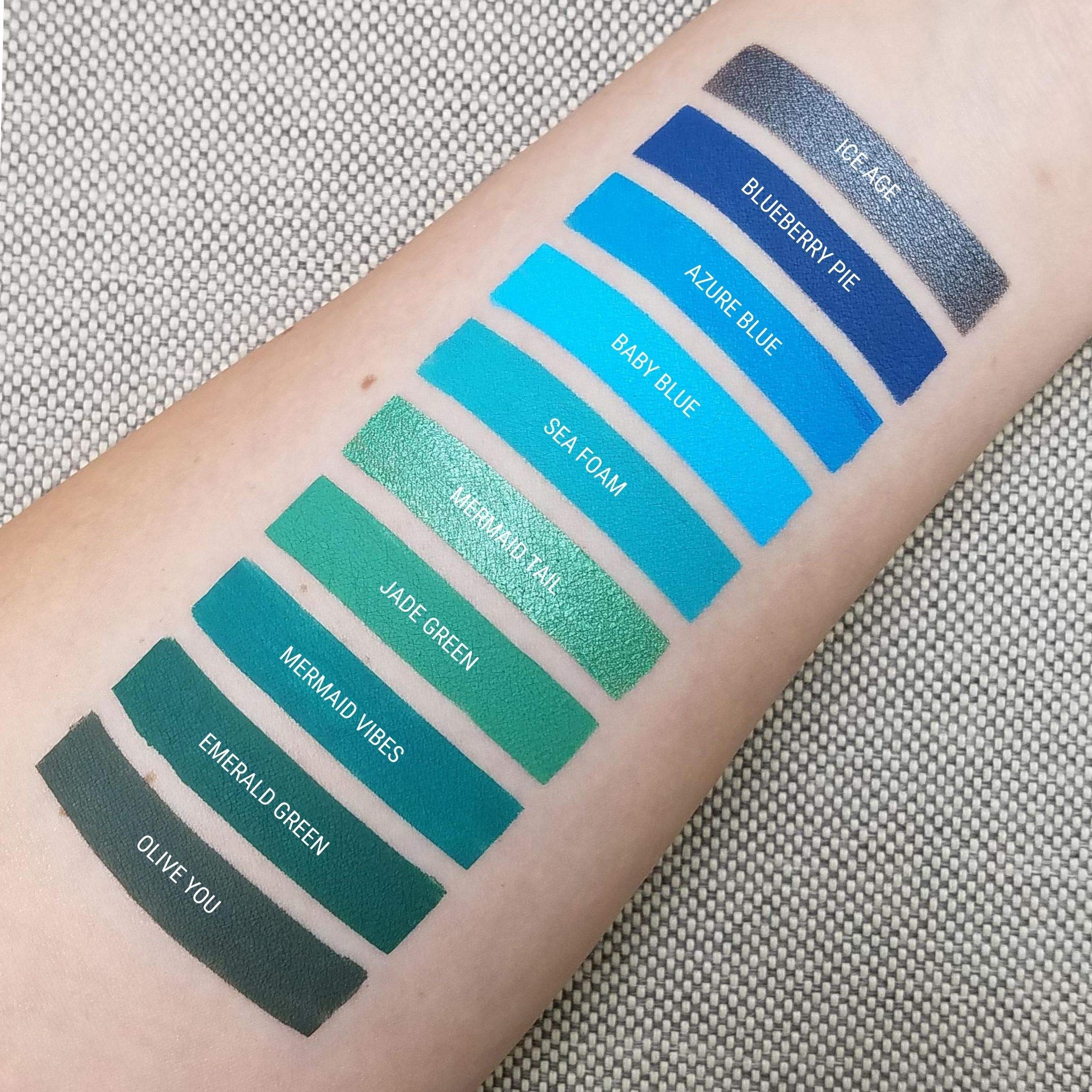 Aromi Sea Foam Matte Liquid Lipstick | Aqua, Aquamarine Lip Color, Blue Green, Smudge And Transfer Proof, Long-Lasting, Vegan, C