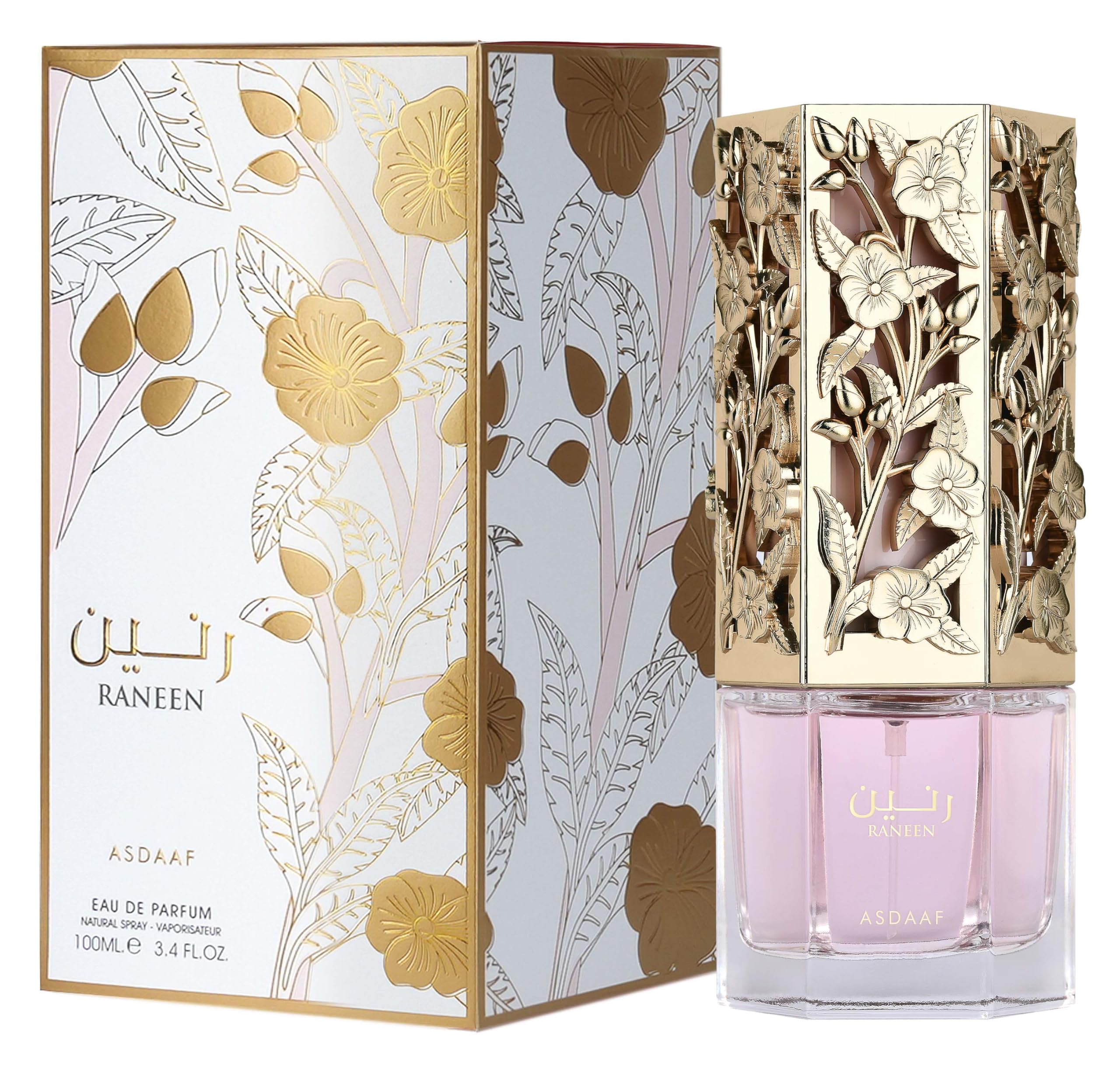 Lattafa Asdaaf Raneen for Women Eau de Parfum Spray, 3.4 Ounce / 100 ml