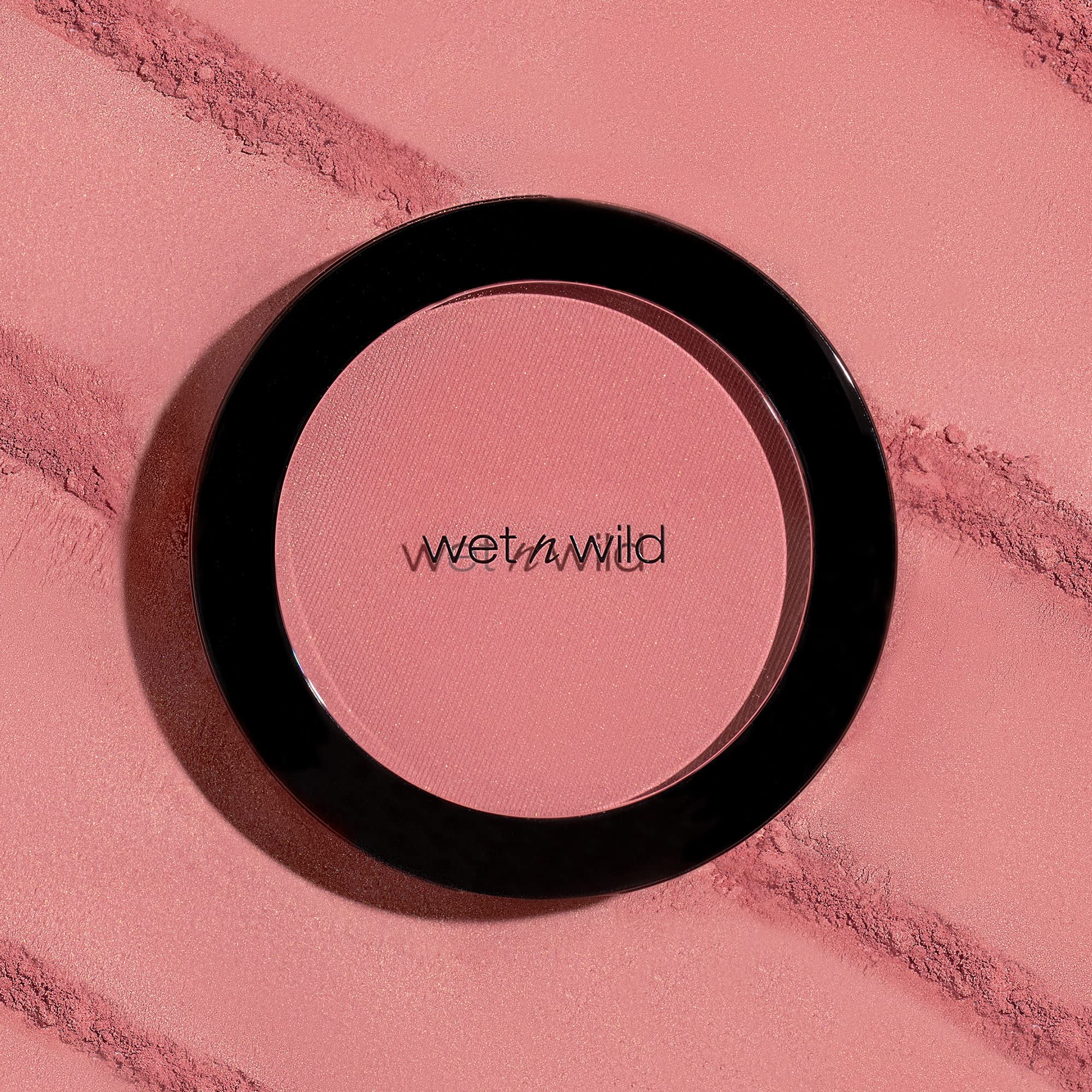 Wet N Wild Color Icon Blush Powder Makeup, Pinch Me Pink  Matte Natural Glow  Moisturizing Jojoba Oil