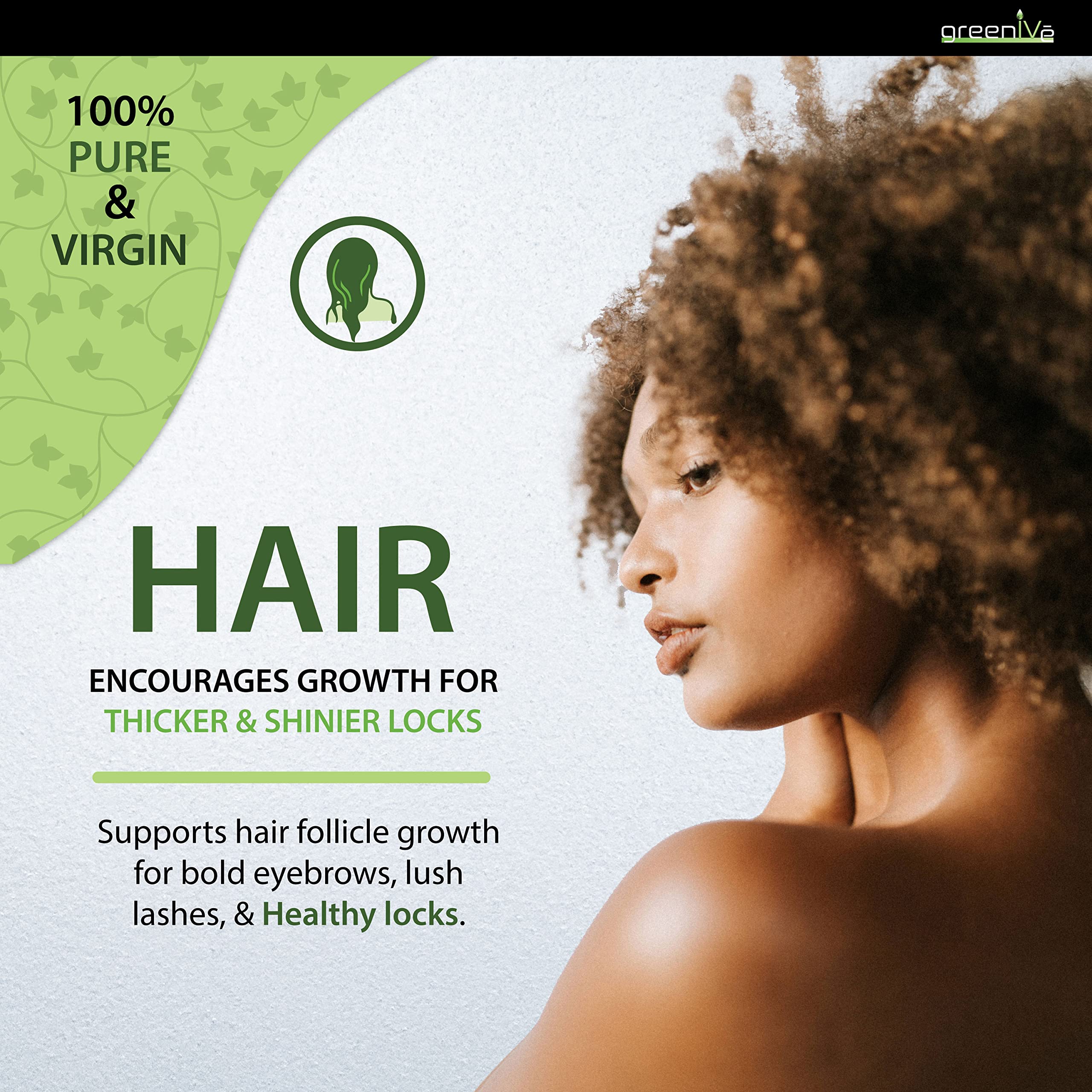 GreenIVe 100% Pure Cold Pressed Castor Oil - Hexane Free - 4 Fl Oz