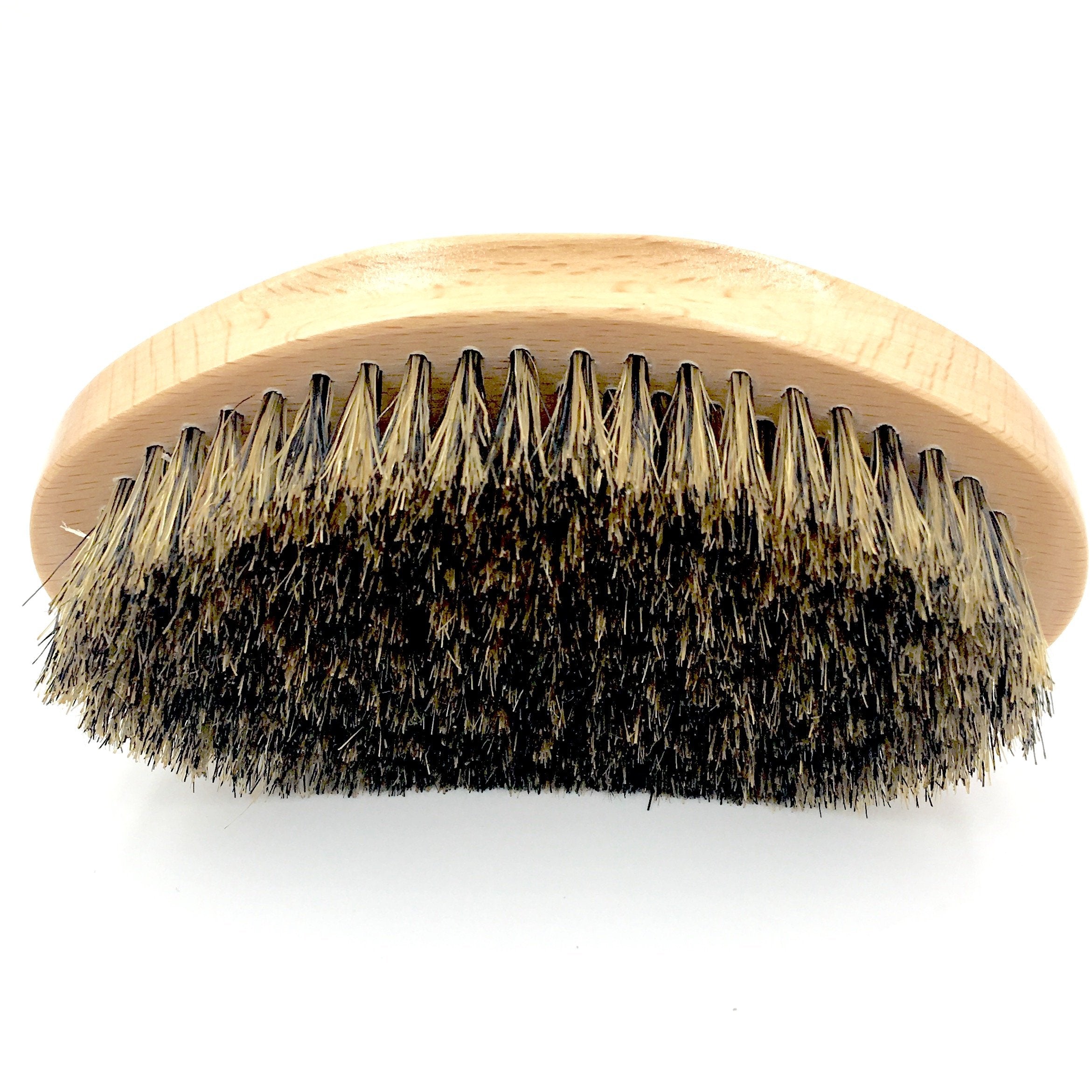 Parker Natural Boar Bristle Military Style Hair and Beard Brush with Genuine Beechwood Handle, Perfect for Styling and Grooming