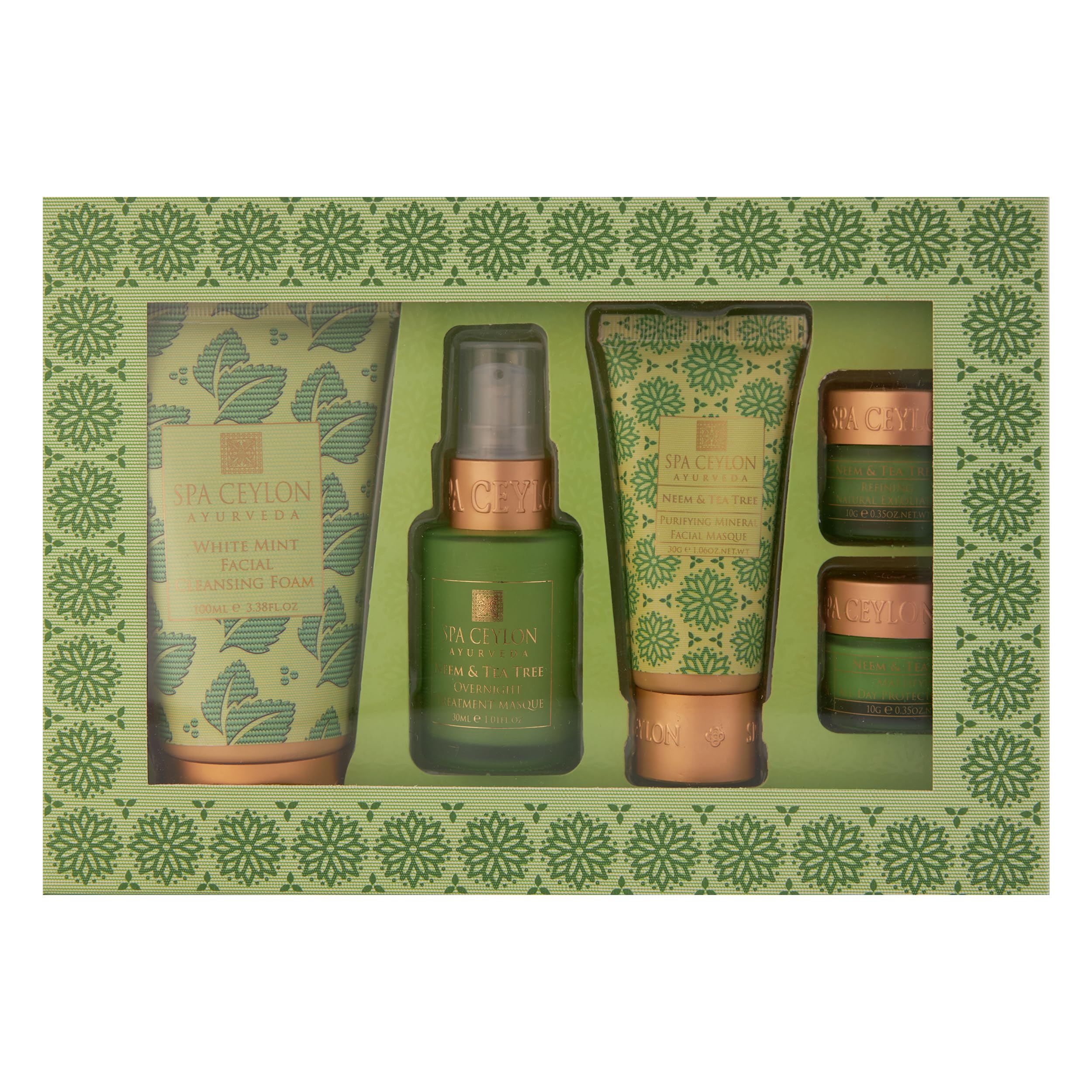 SPA CEYLON Neem & Tea Tree Skin Care Essentials with Ayurvedic Natural Ingredients | For Oily & AcneProne Skin | Skincare Pampe
