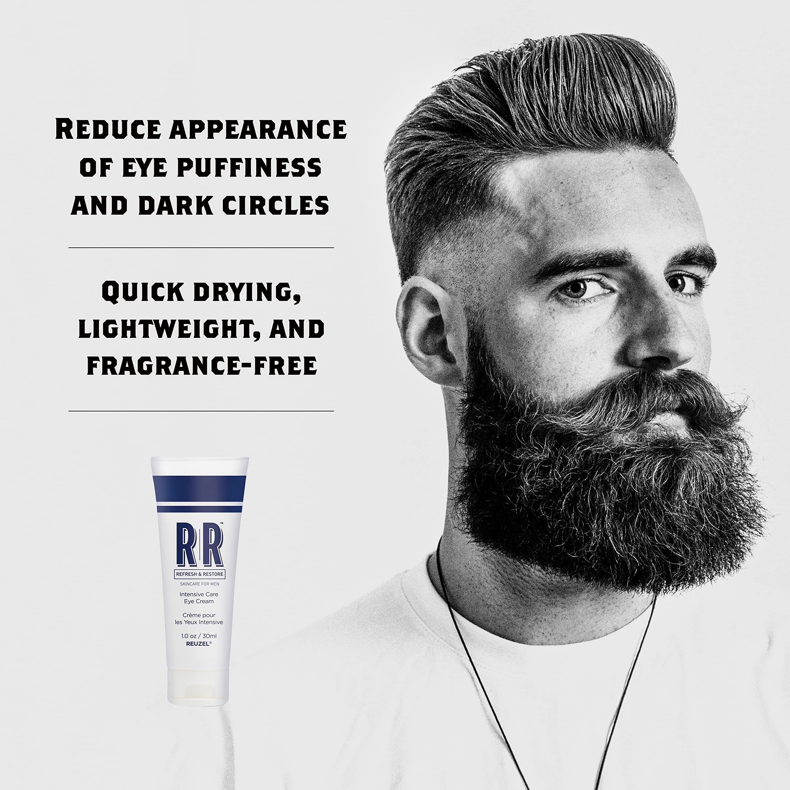 Reuzel Intensive Eye Care Cream, Brightens Up Eyes, Reduce Dark Circles, Lightweight, Hydrating, Vegan And Anti-Aging Formula, F
