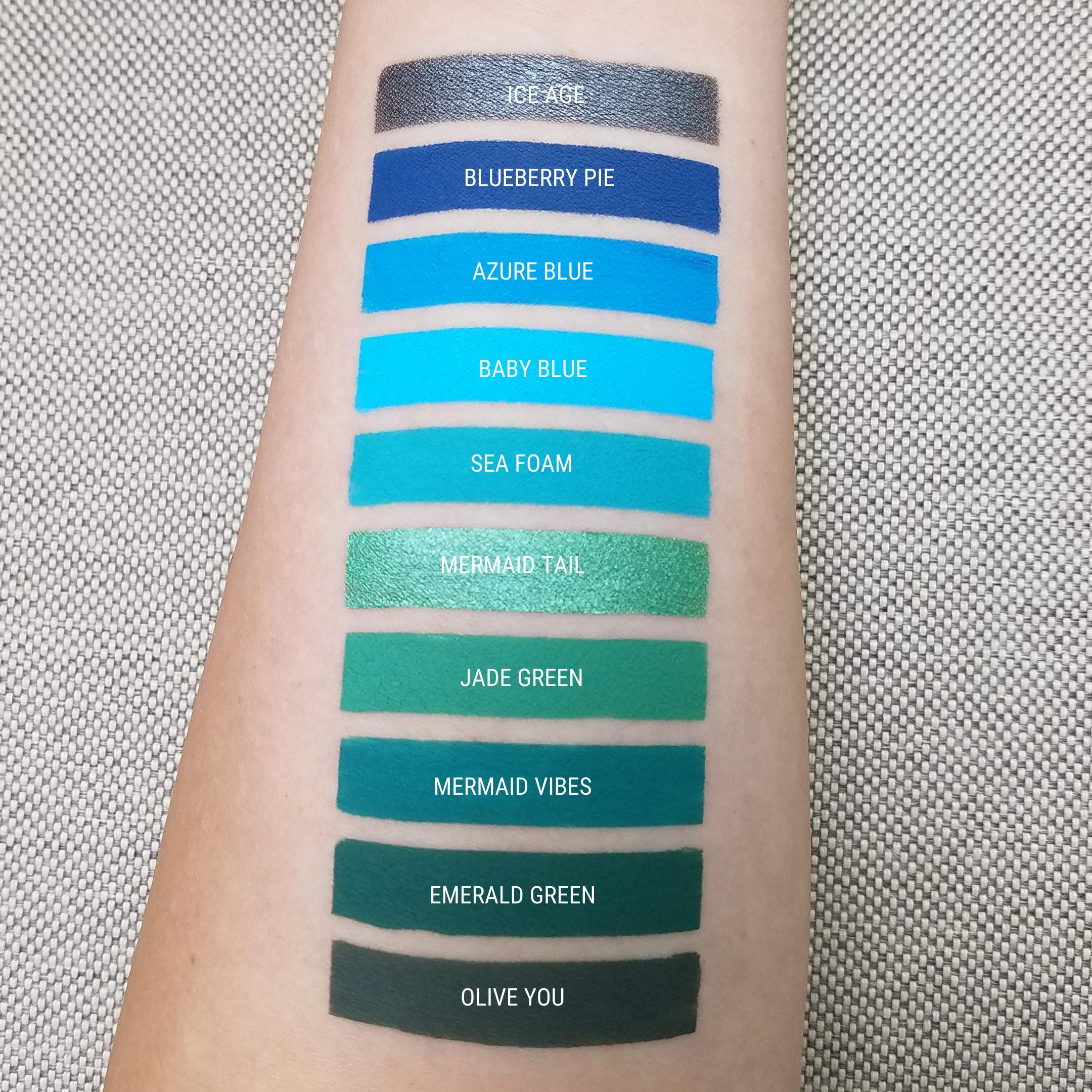 Aromi Azure Blue Matte Liquid Lipstick, Bright Blue Lip Color, Vegan, Cruelty-Free, Long-Lasting, Waterproof Lipstick, Handmade