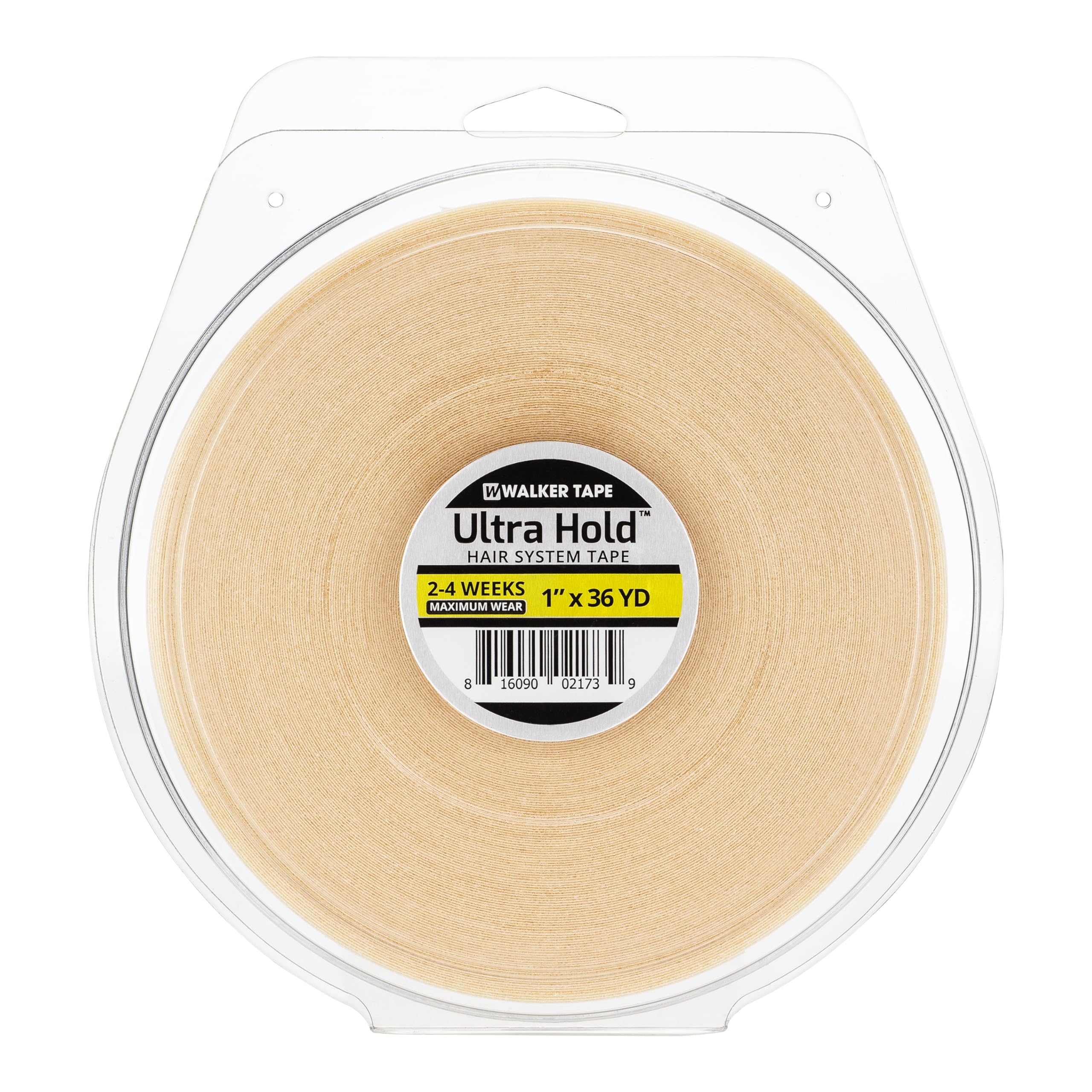 Walker Tape Ultra Hold Adhesive Tape Roll 1 x 36 Yards, Maximum Wear Double Sided Tape, Hair Extensions Human Hair and Wig Tape,