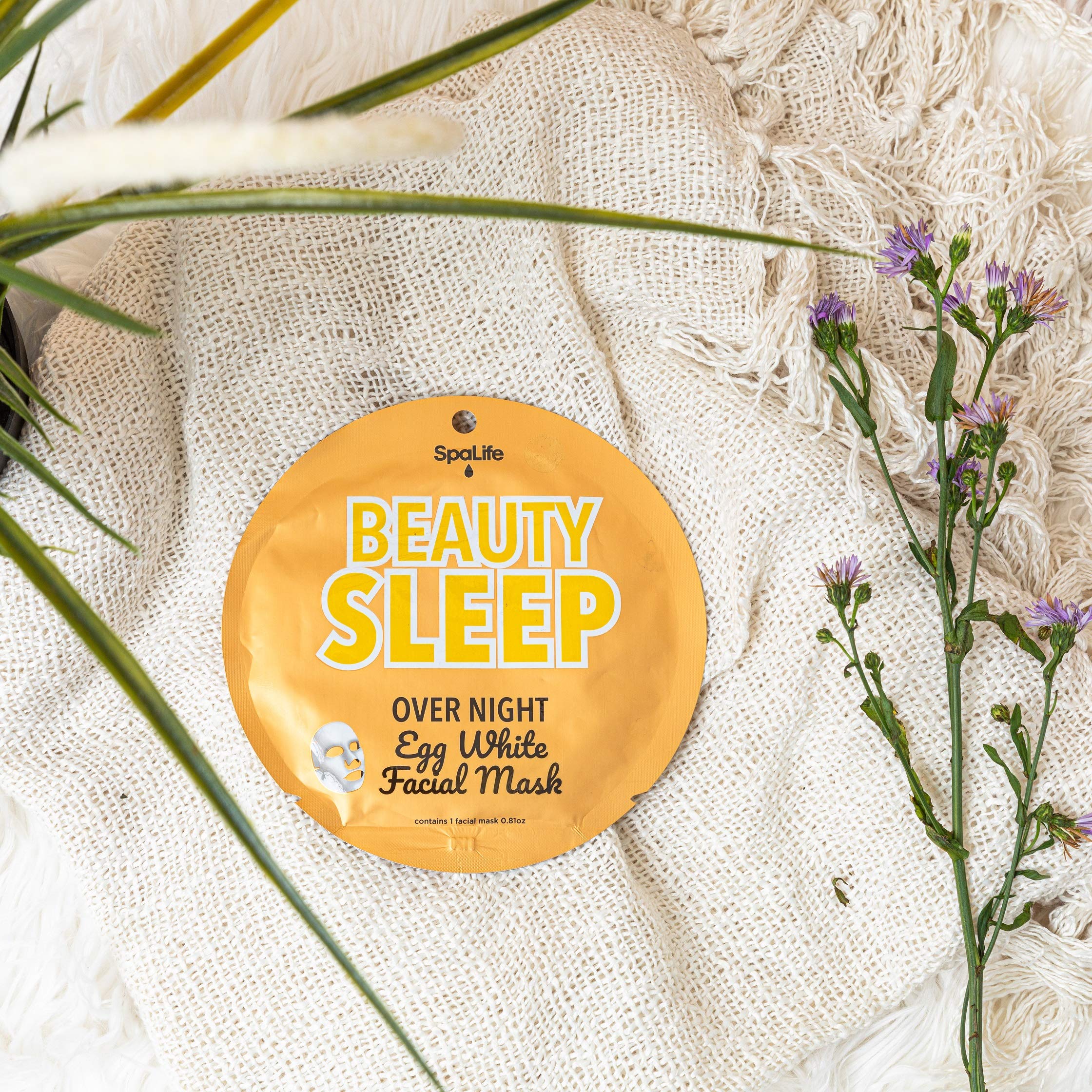 Spalife Beauty Sleep Overnight Egg White Facial Mask 10 Count