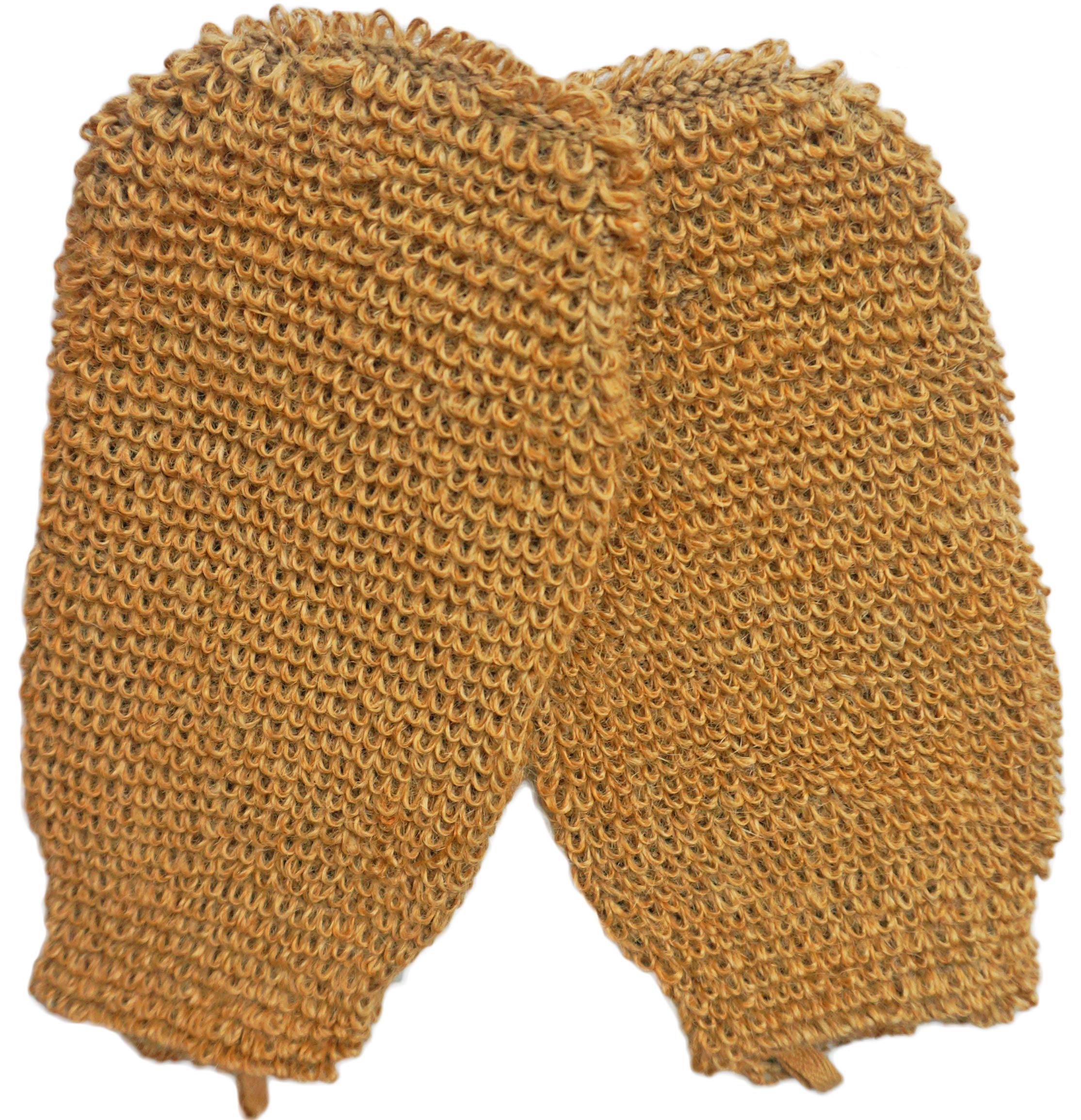 2 Pieces(5.1  9.0 Inches) Natural Vegetable Fiber Exfoliating Sisal Bath Spa Shower Scrubber Loofah Rub Glove Mitt Mitten - Grea