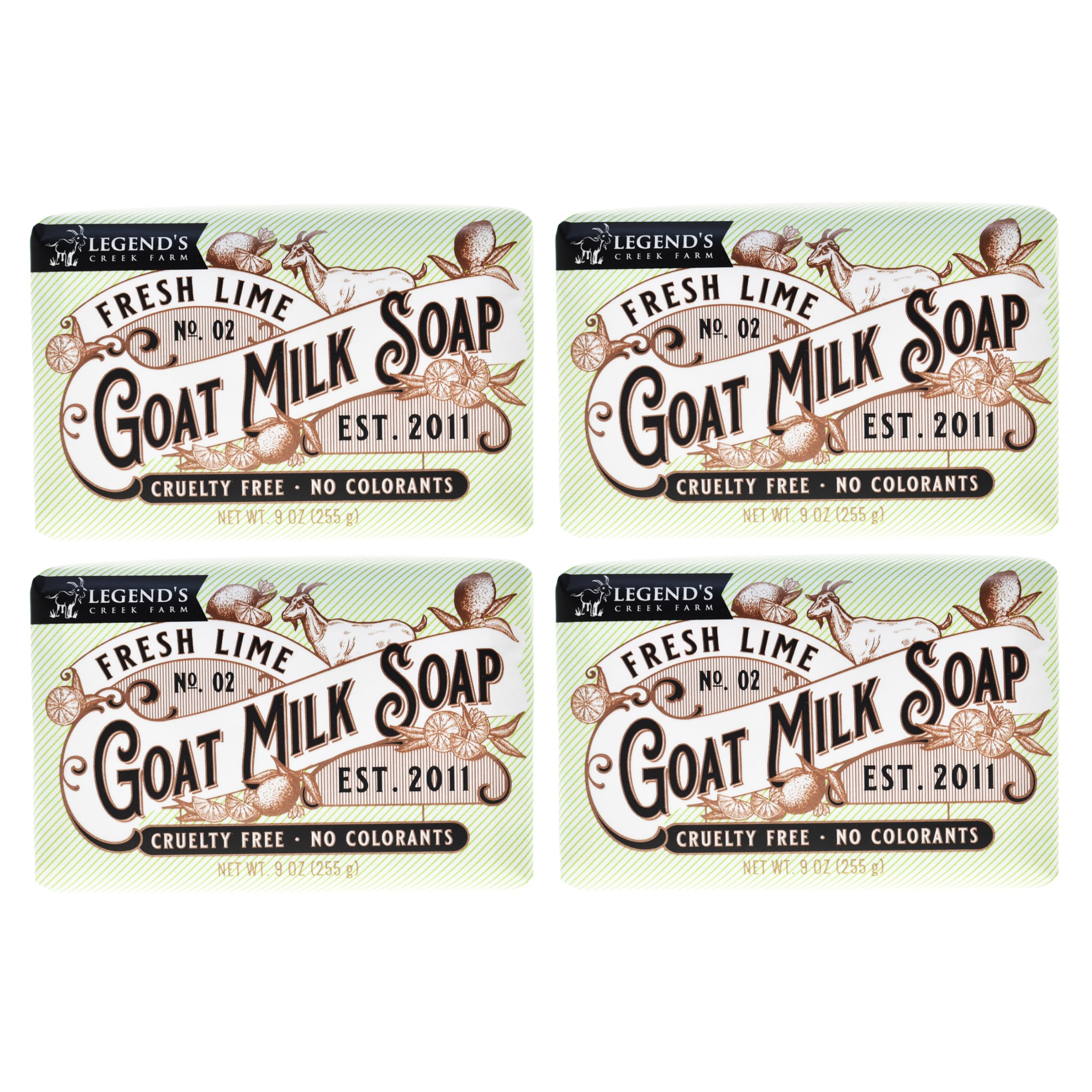 Legends Creek Farm Goat Milk Soap - Triple Milled Moisturizing Soap Bar for Hands and Body - 9 Oz Creamy Lather, Nourishing, Na