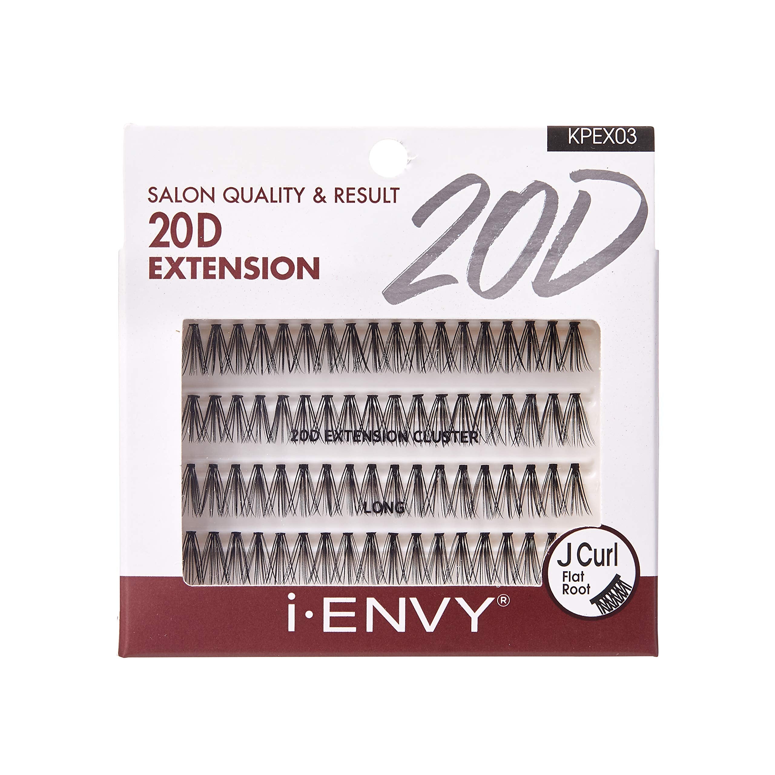 I-Envy 20D Extension Cluster Individual Lashes (Long, 3 Pack)