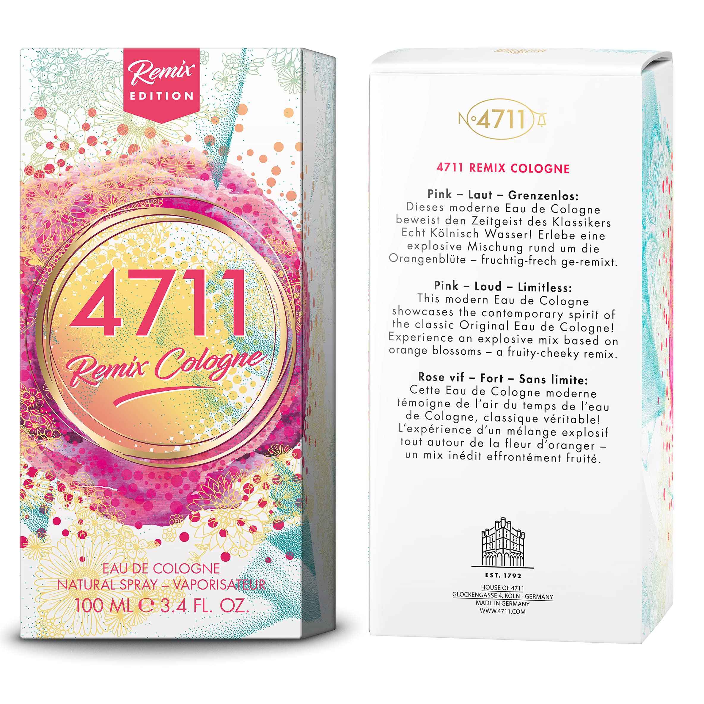 4711 Remix Cologne - Neroli by Muelhens for Women - 3.4 oz EDC Spray