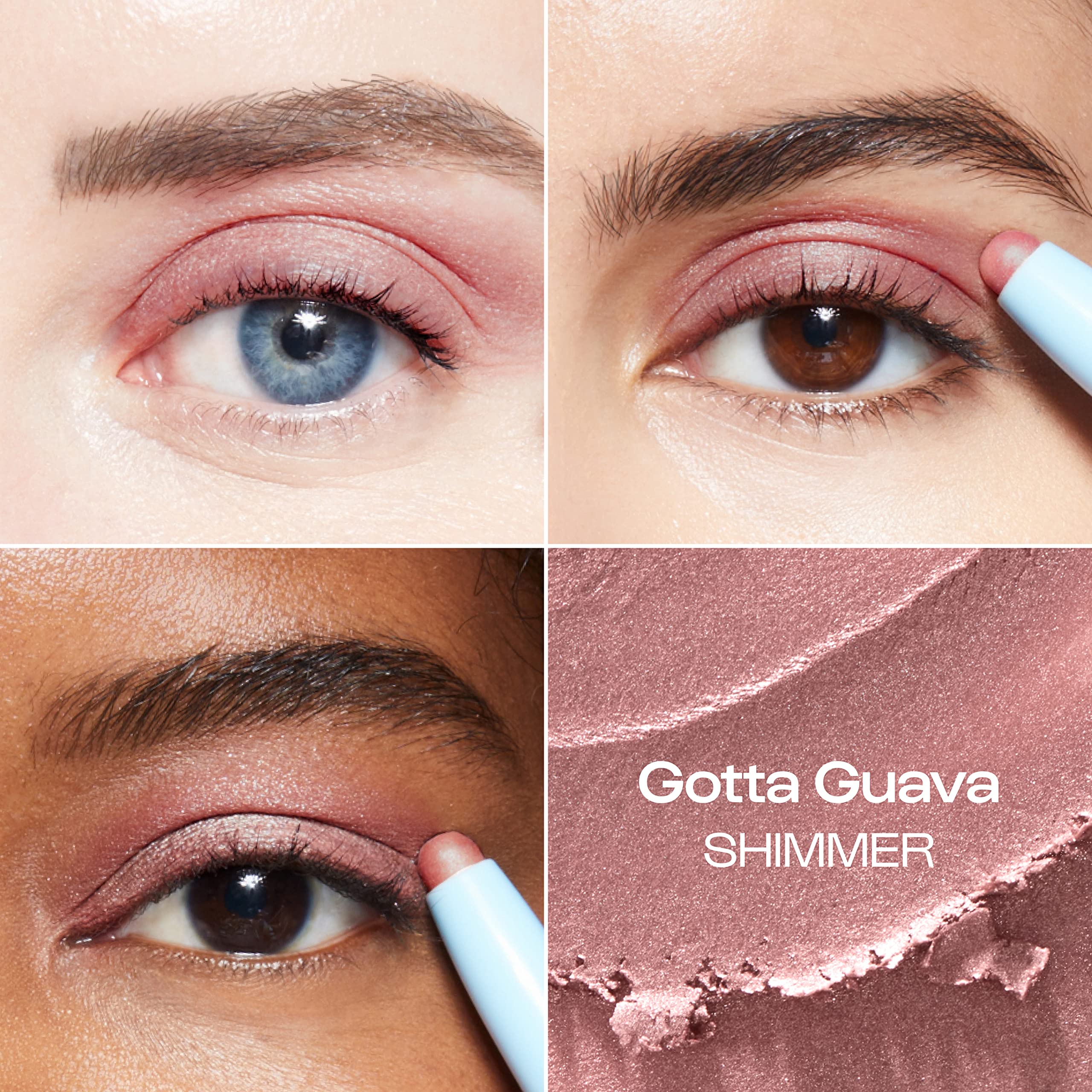 Alleyoop 11Th Hour Cream Eye Shadow Sticks - Gotta Guava (Shimmer) - Award-Winning Eyeshadow Stick - Smudge-Proof And Crease Pro