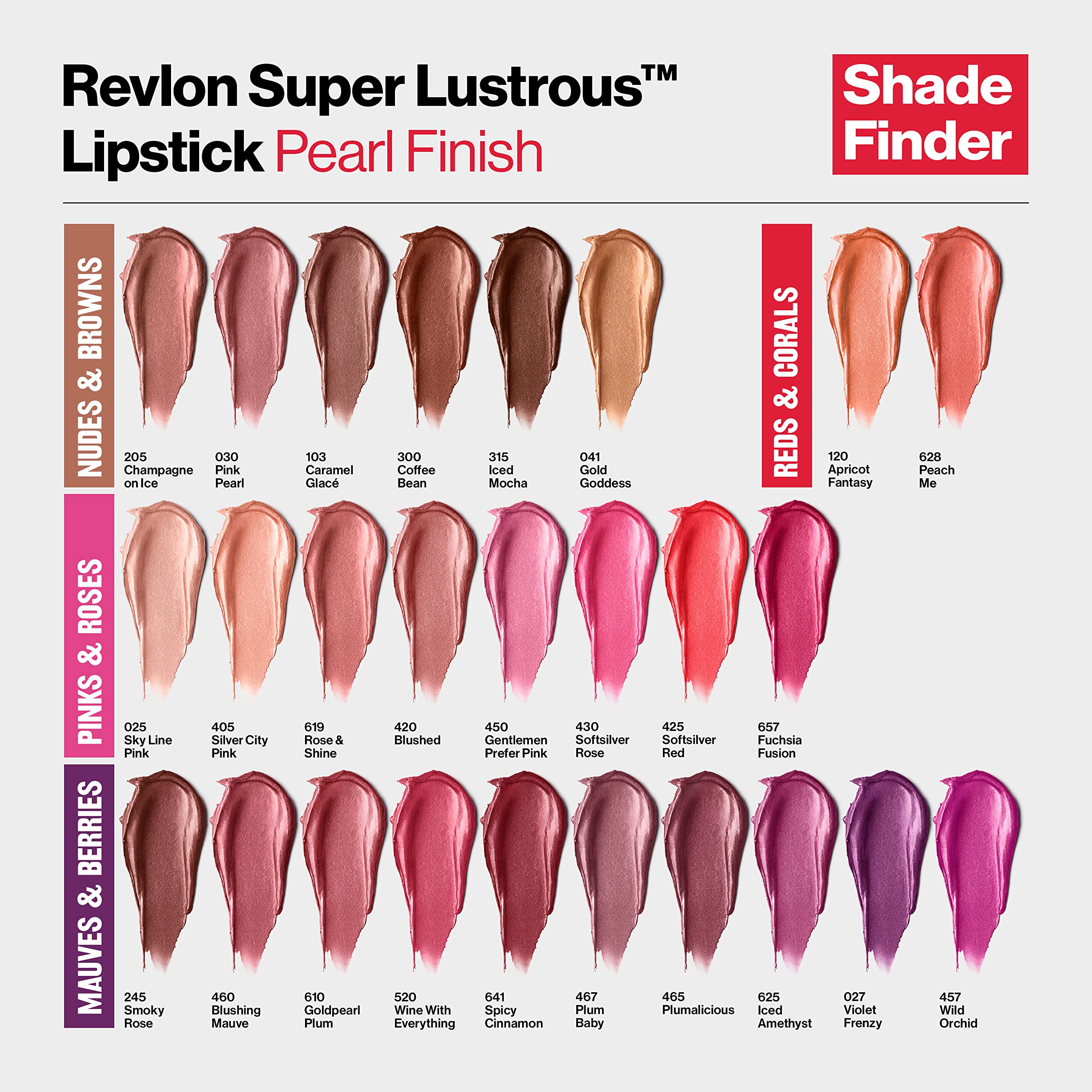 Revlon Lipstick, Super Lustrous Lipstick, Creamy Formula For Soft, Fuller-Looking Lips, Moisturized Feel, 619 Rose & Shine, 0.15
