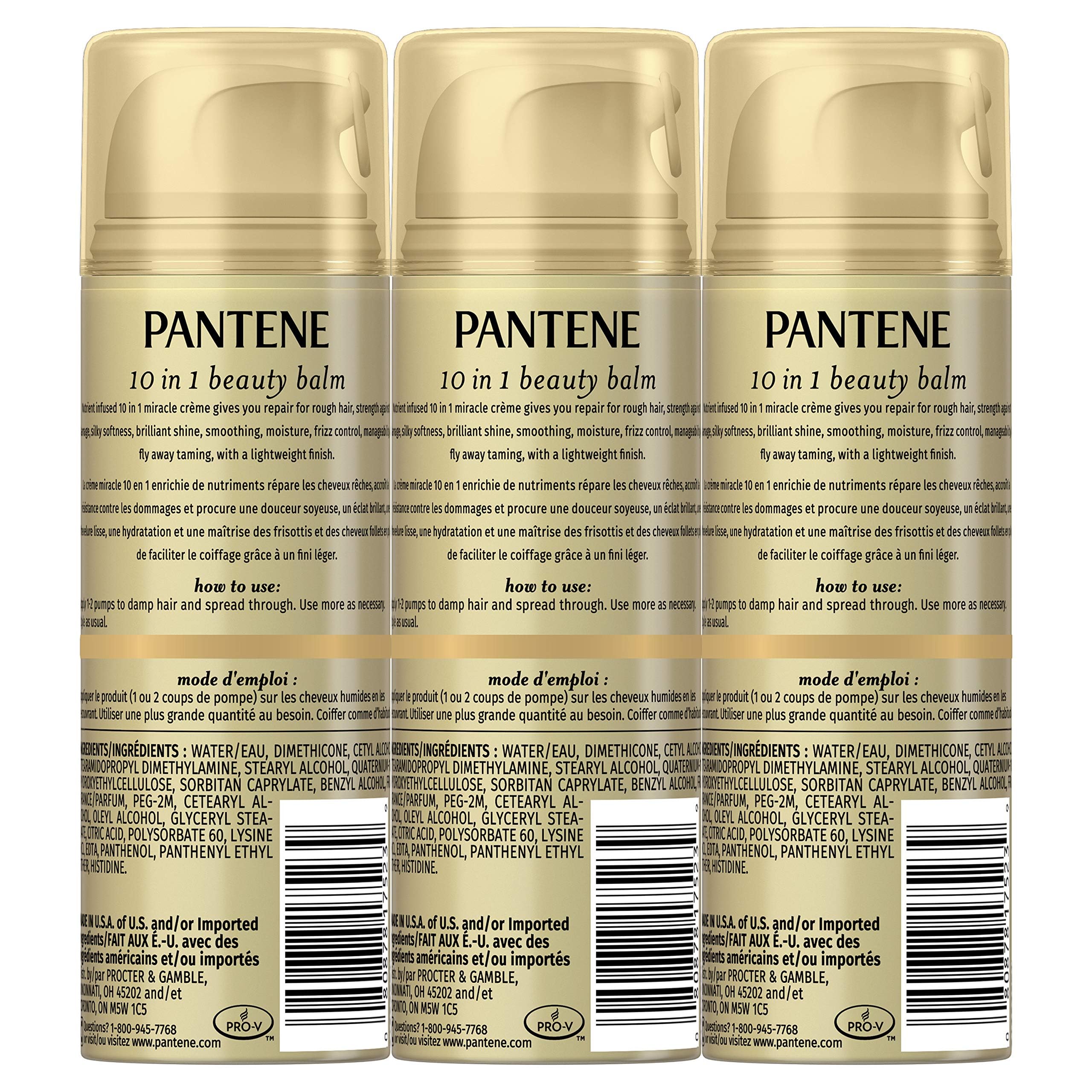 Pantene, Beauty Balm, Softness, Strength And Shines, Pro-V , 5.1 Fl Oz (Pack Of 3)