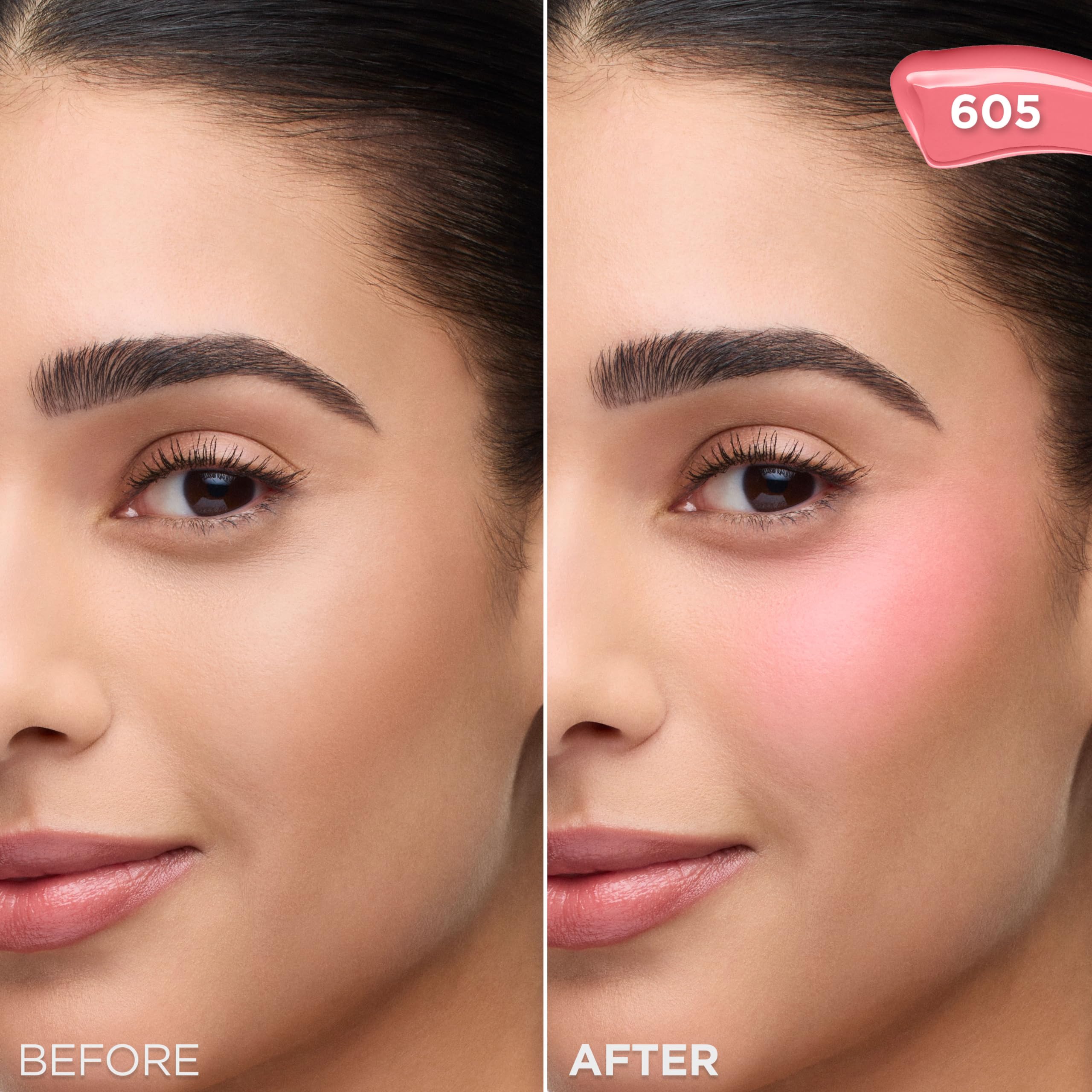 L'Oreal Paris True Match Lumi Le Liquid Blush, Intense Lightweight Blush Formula With Liquid Pigments, Dewy Bright Pink, 0.33 Fl