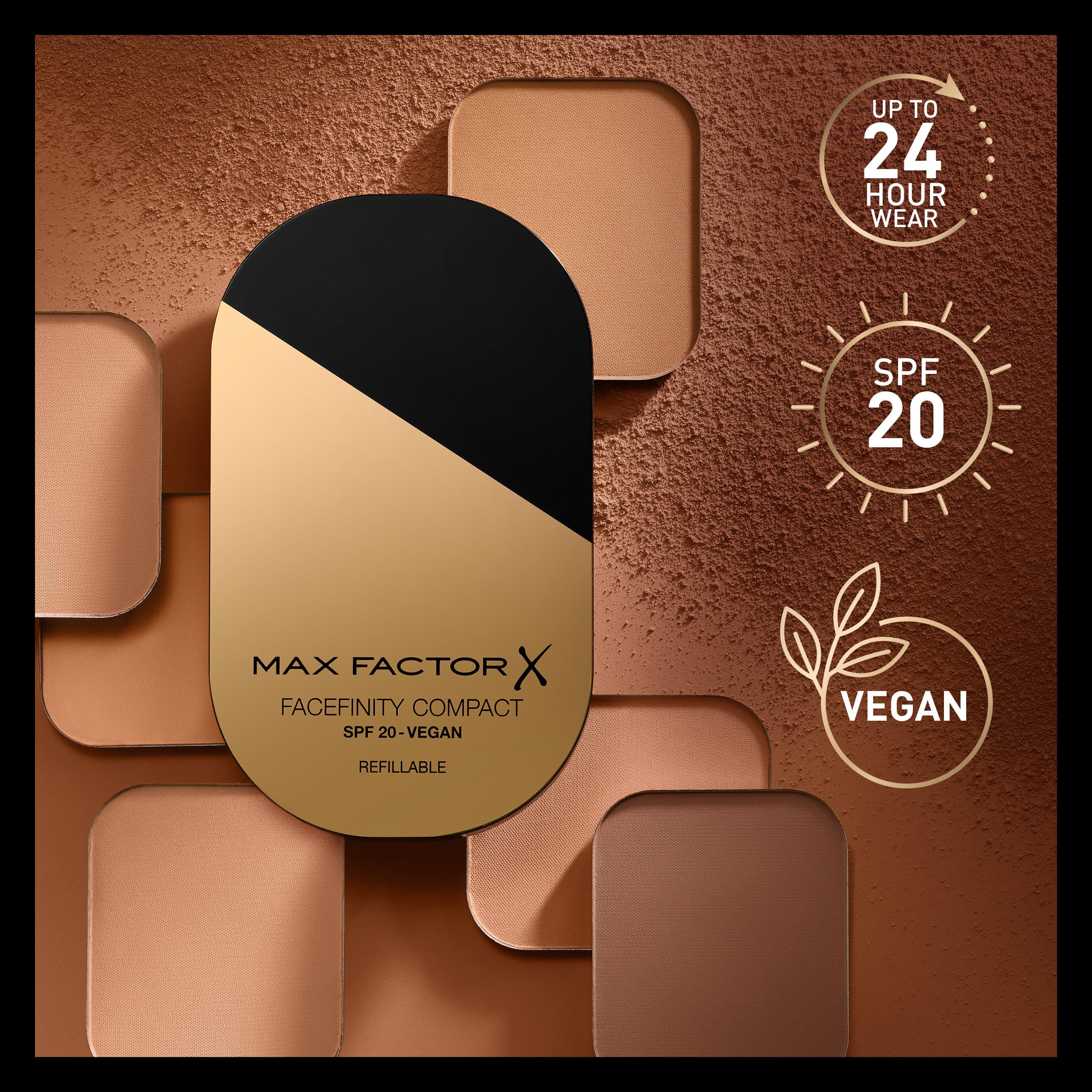 New Max Factor Facefinity Compact Foundation Spf20-01 Porcelain