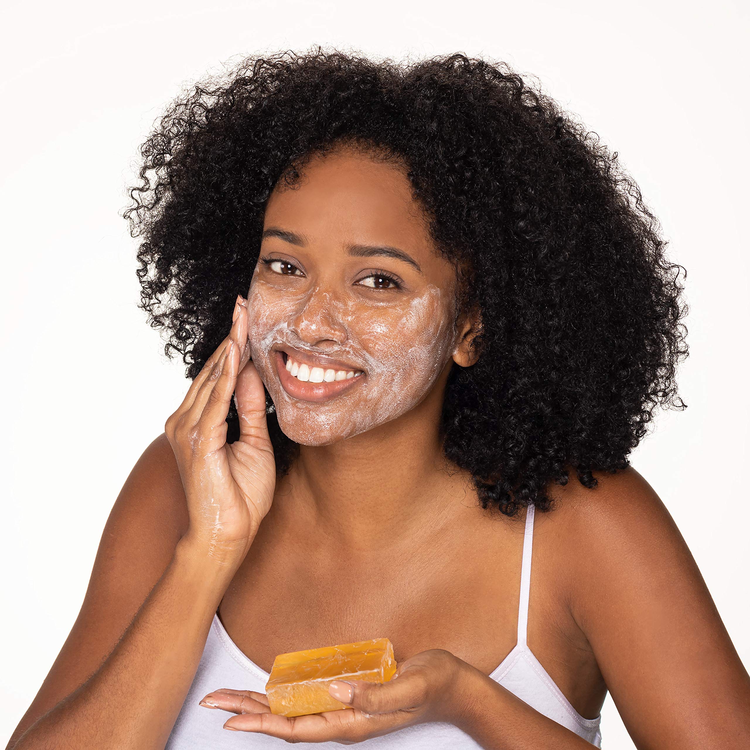 Neutrogena Original Amber Bar Fragrance-Free Facial Cleansing Bar with Glycerin, Pure & Transparent Gentle Face Wash Bar Soap, F