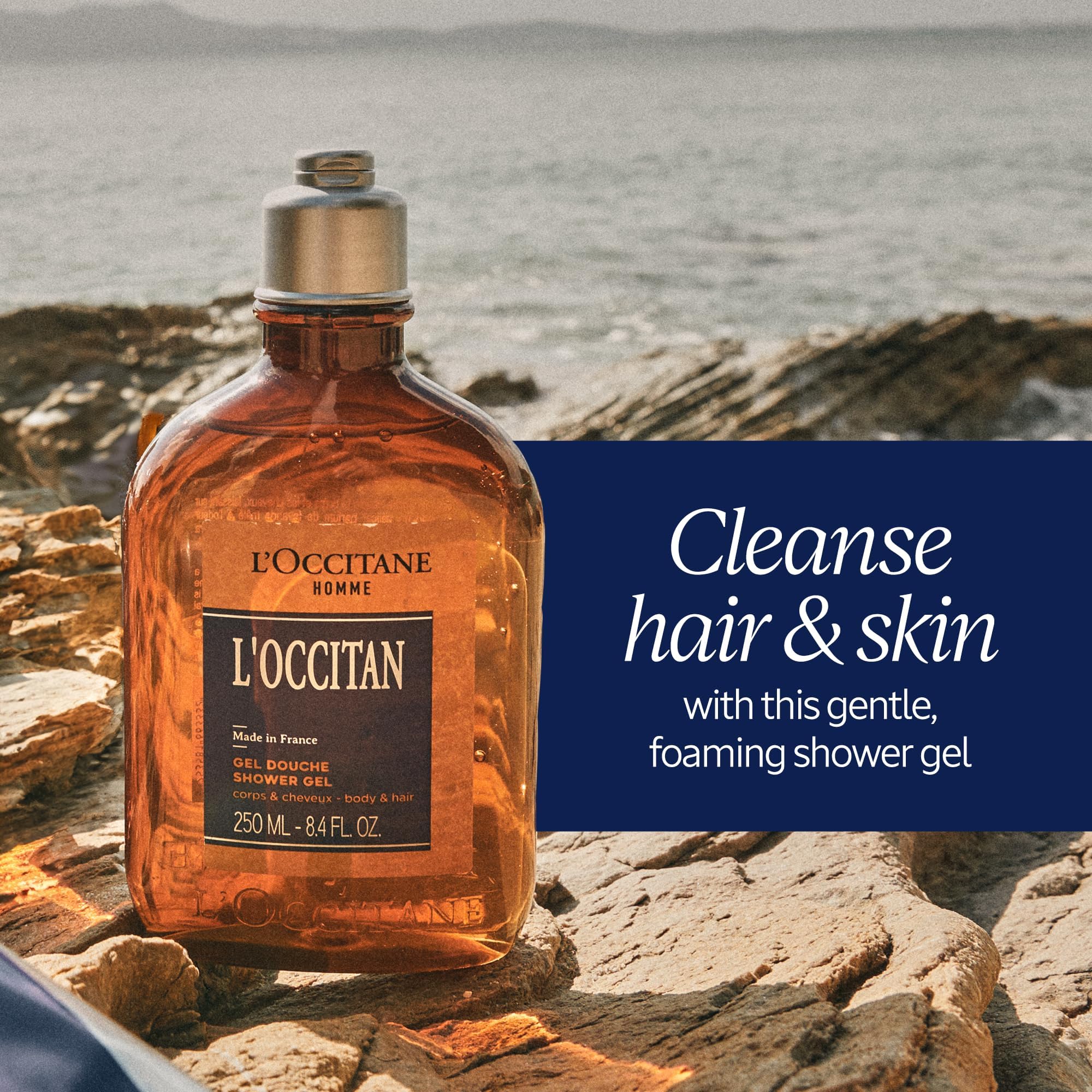 Loccitane Men'S L'Occitan Cleansing Bath & Shower Gel: Gently Cleanse And Delicately Perfume The Skin, Made In France, 8.4 Fl. O