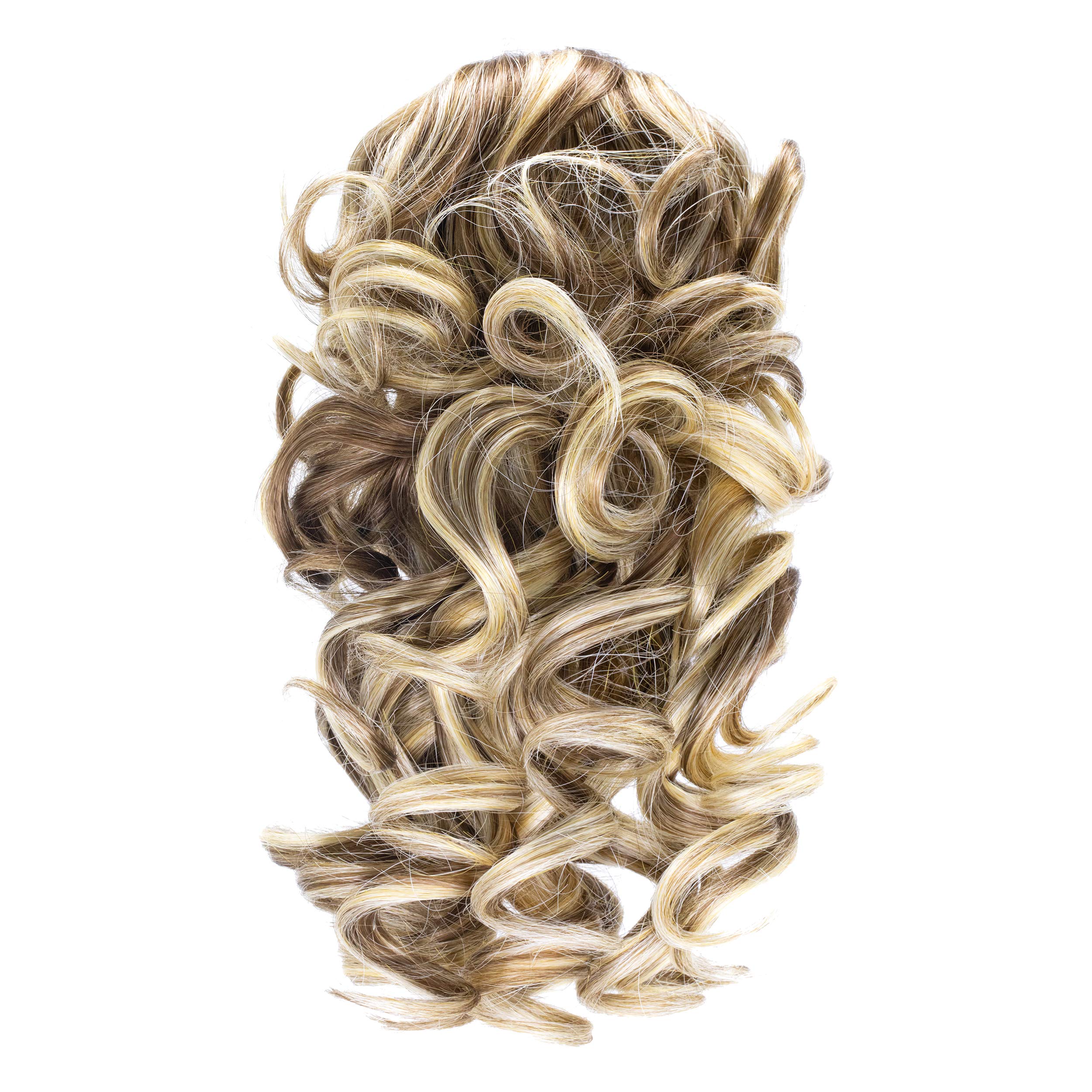 Onedor 12'' Synthetic Fiber Natural Textured Curly Ponytail Clip In/On Hair Extension Hairpiece (AB461)